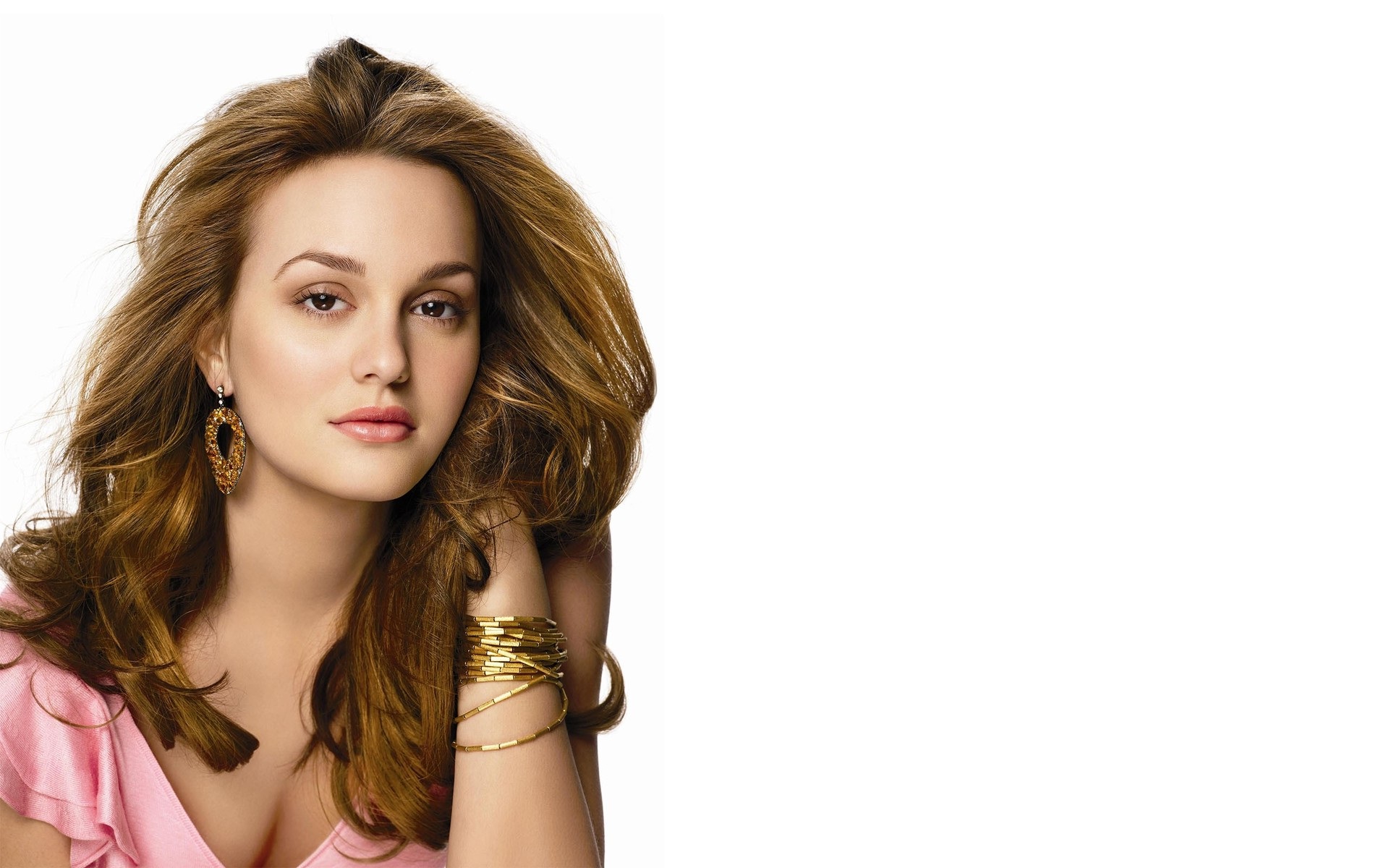 Leighton Meester AOL Build Portrait Wallpapers