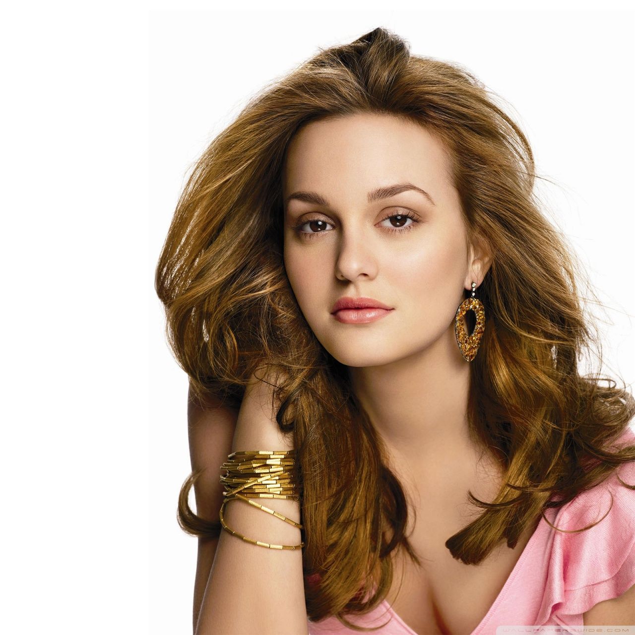 Leighton Meester AOL Build Portrait Wallpapers