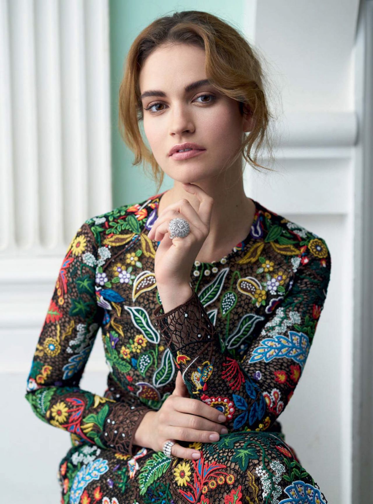 Lily James Harper's Bazaar Wallpapers