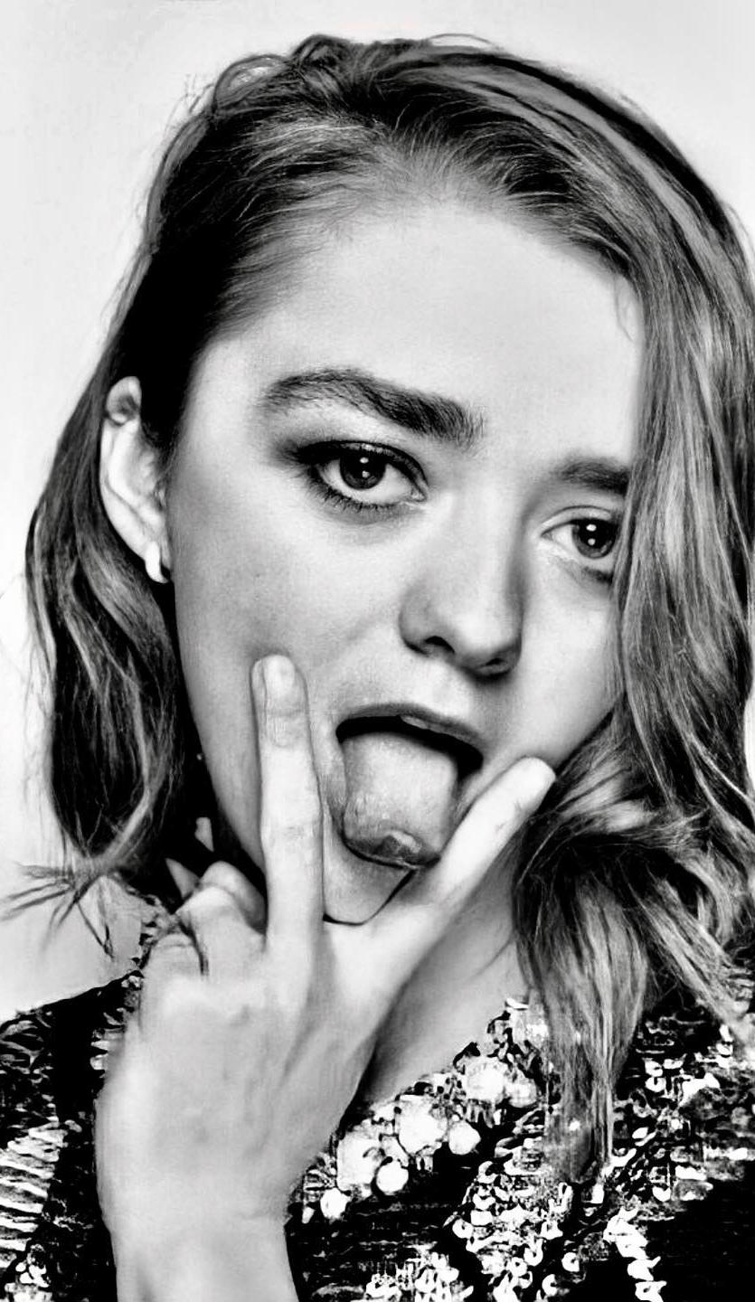 Maisie Williams Actress Black &amp; White Wallpapers