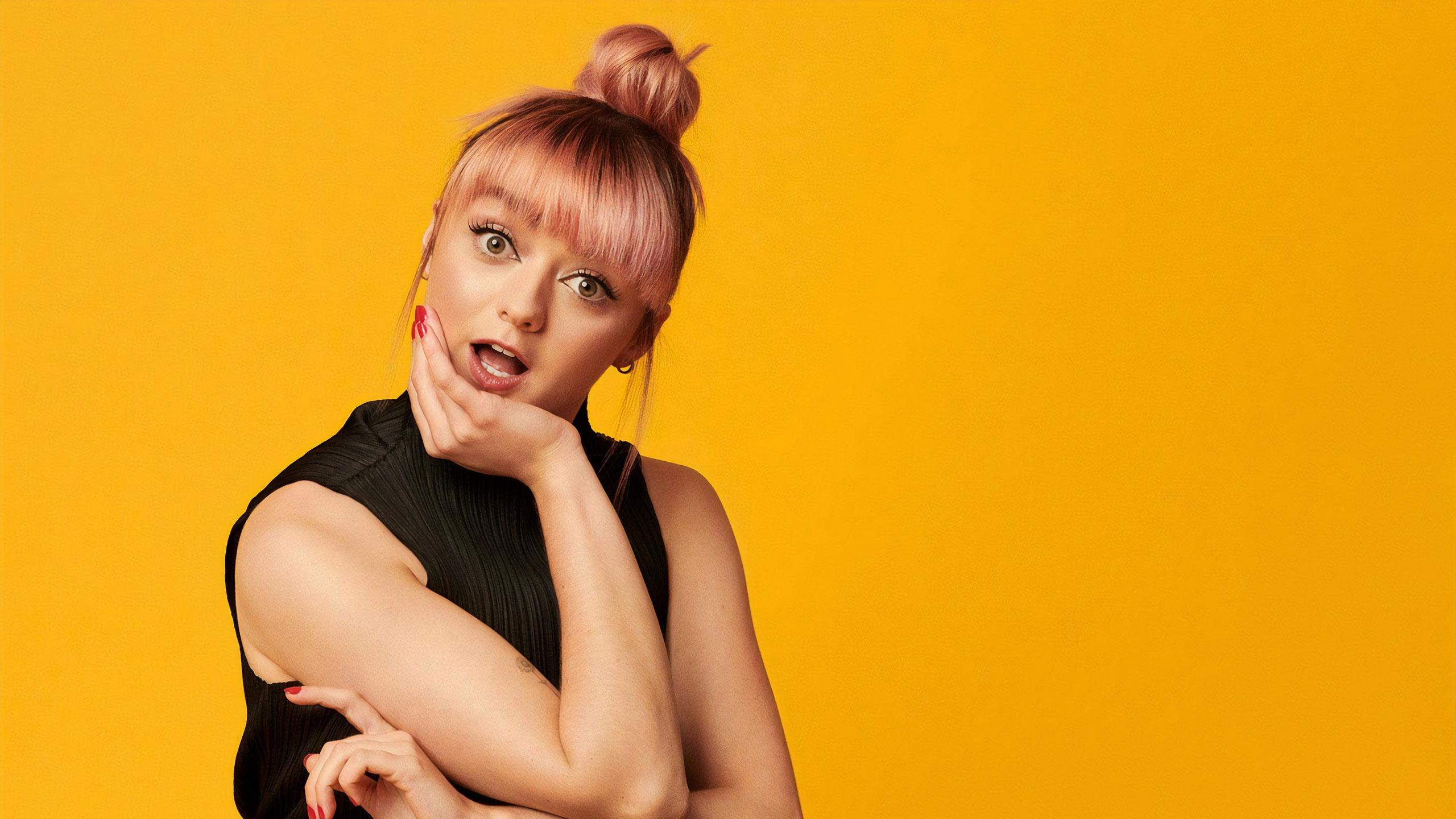 Maisie Williams Pink Hair Wallpapers