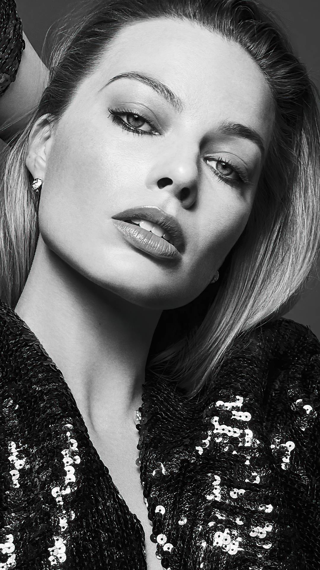 Margot Robbie Monochrome Wallpapers