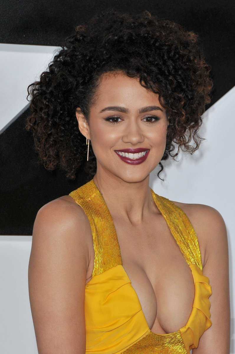 Nathalie Emmanuel in White Dress Wallpapers