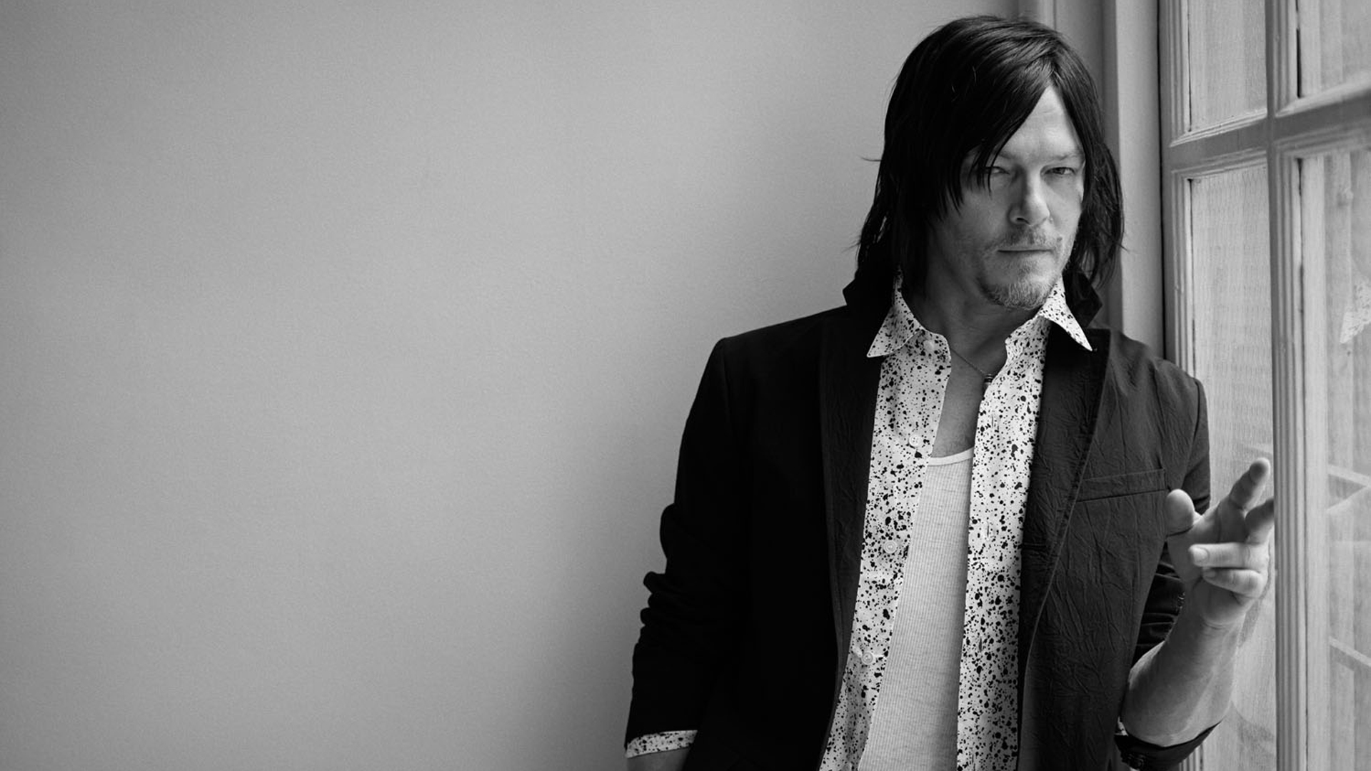 Norman Reedus Monochrome Wallpapers