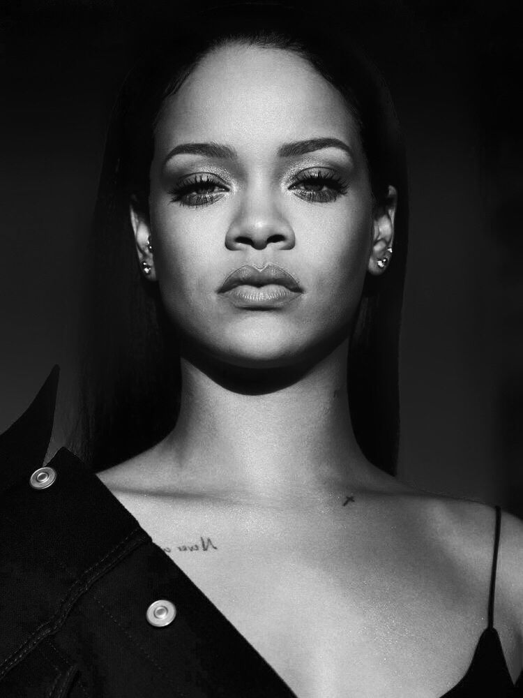 Rihanna Monochrome Wallpapers