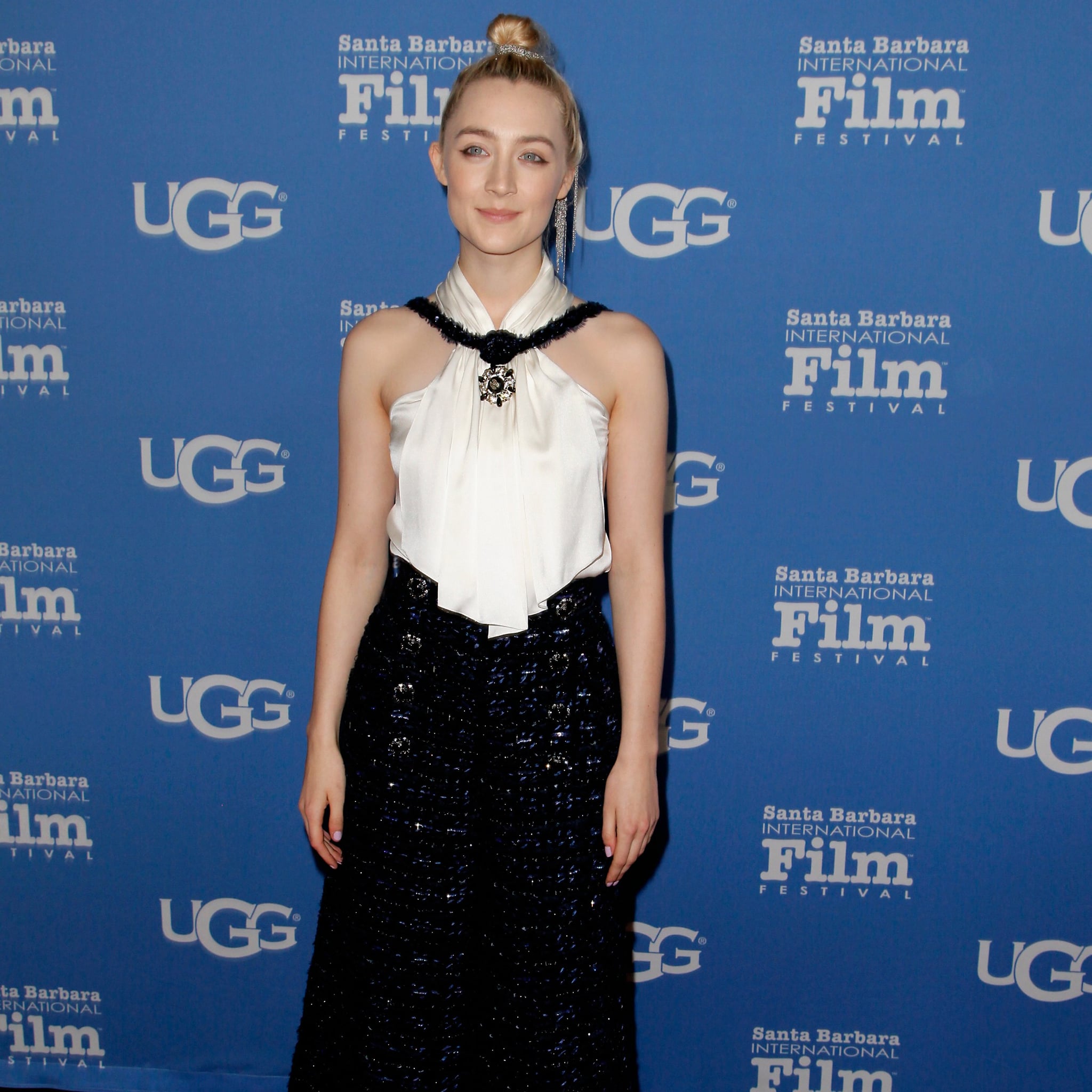 Saoirse Ronan White Dress Wallpapers