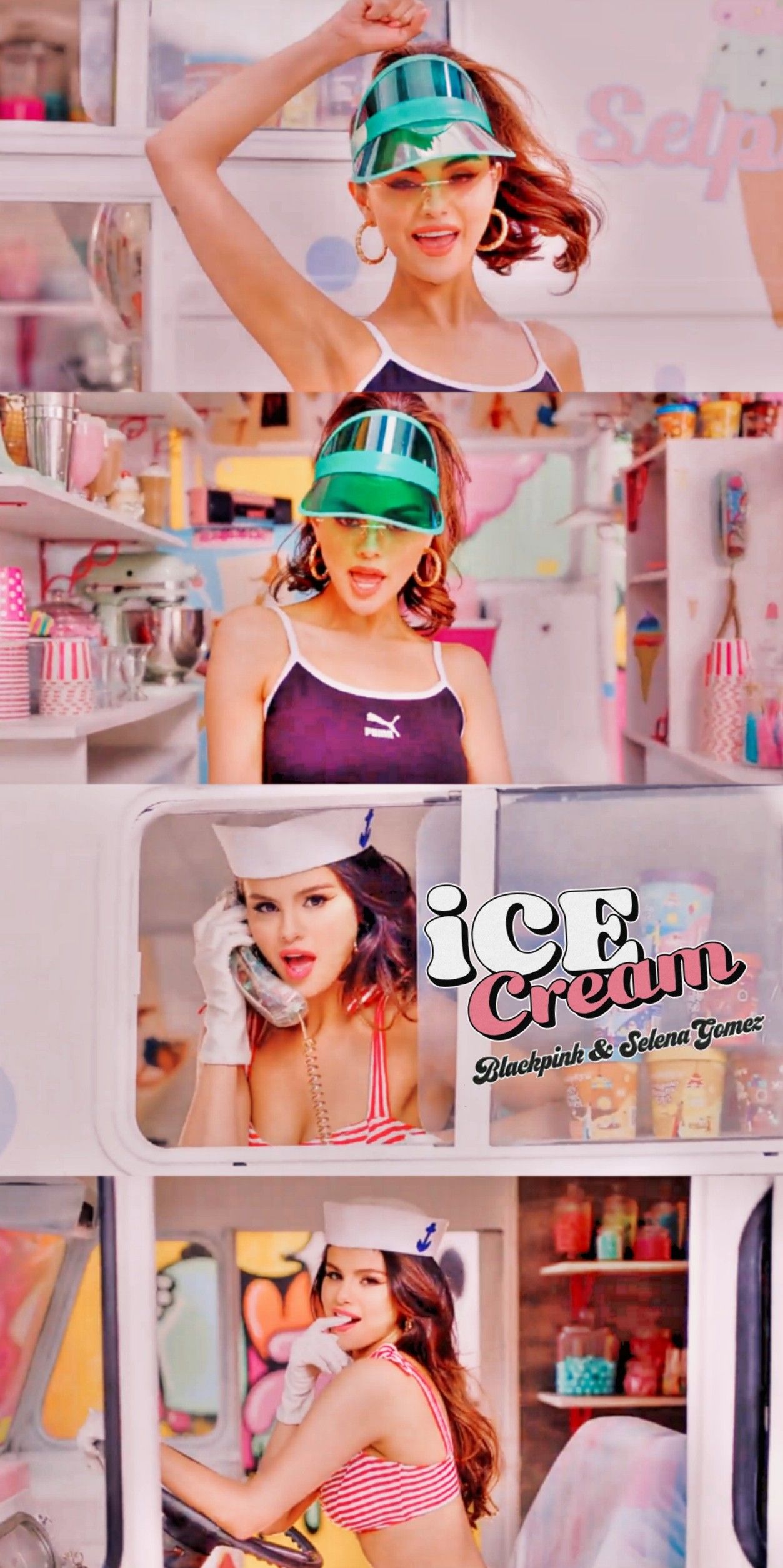 Selena Gomez Ice Cream Wallpapers