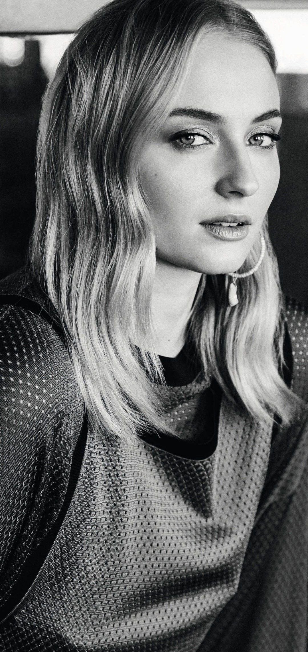 Sophie Turner Monochrome Wallpapers