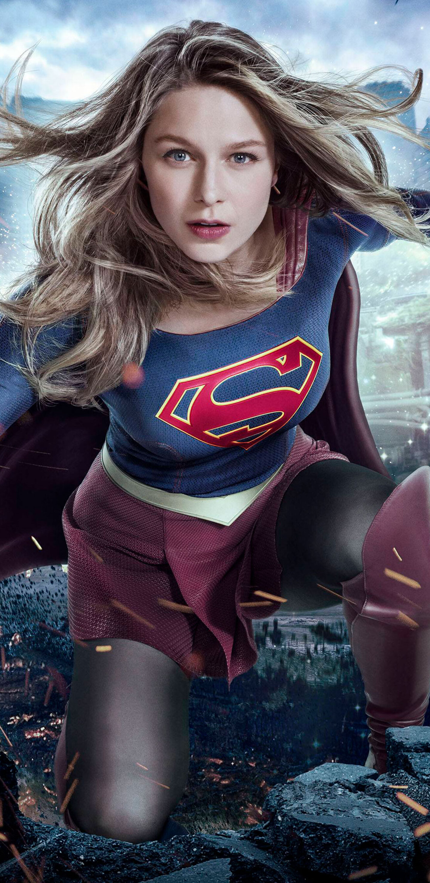 Supergirl Melissa Benoist Season 3 2017 Wallpapers