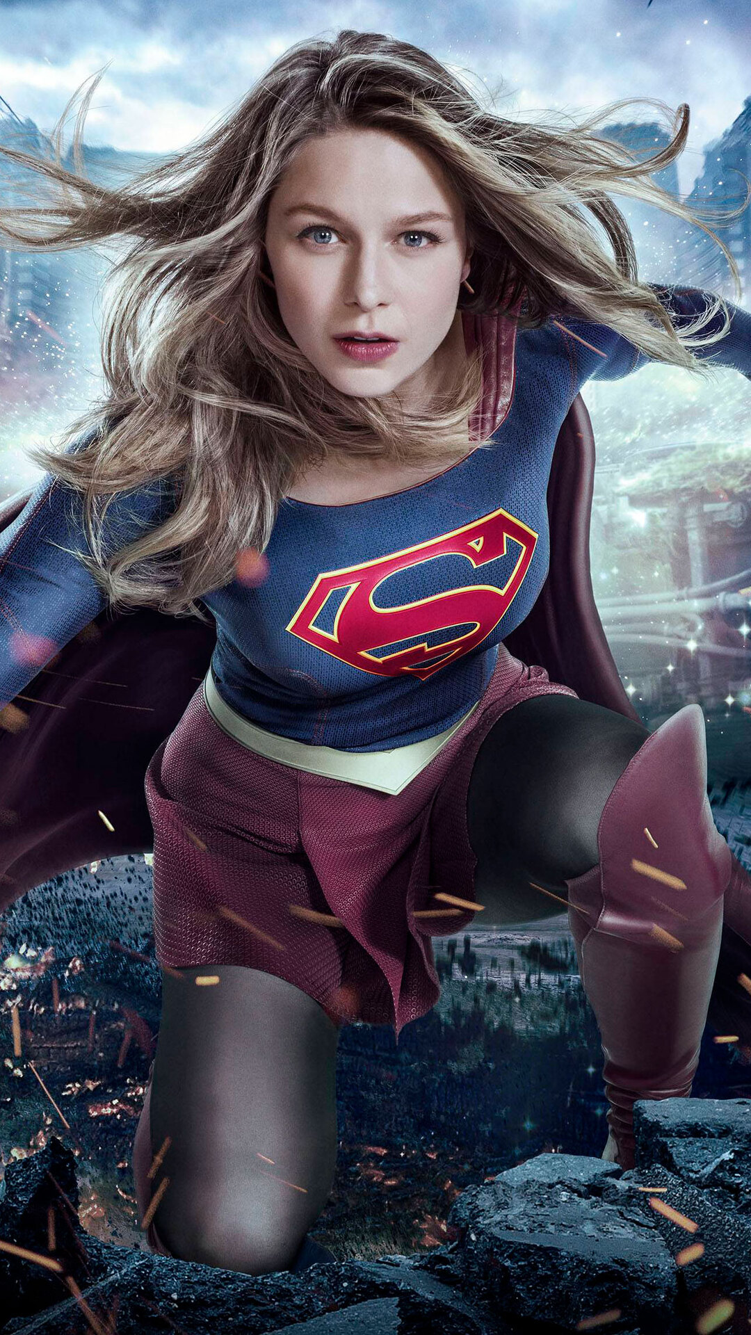 Supergirl Melissa Benoist Season 3 2017 Wallpapers