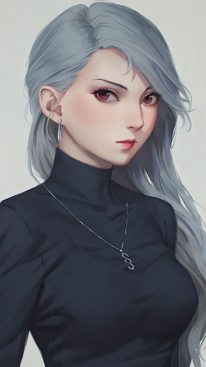 White Hair Girl Wallpapers