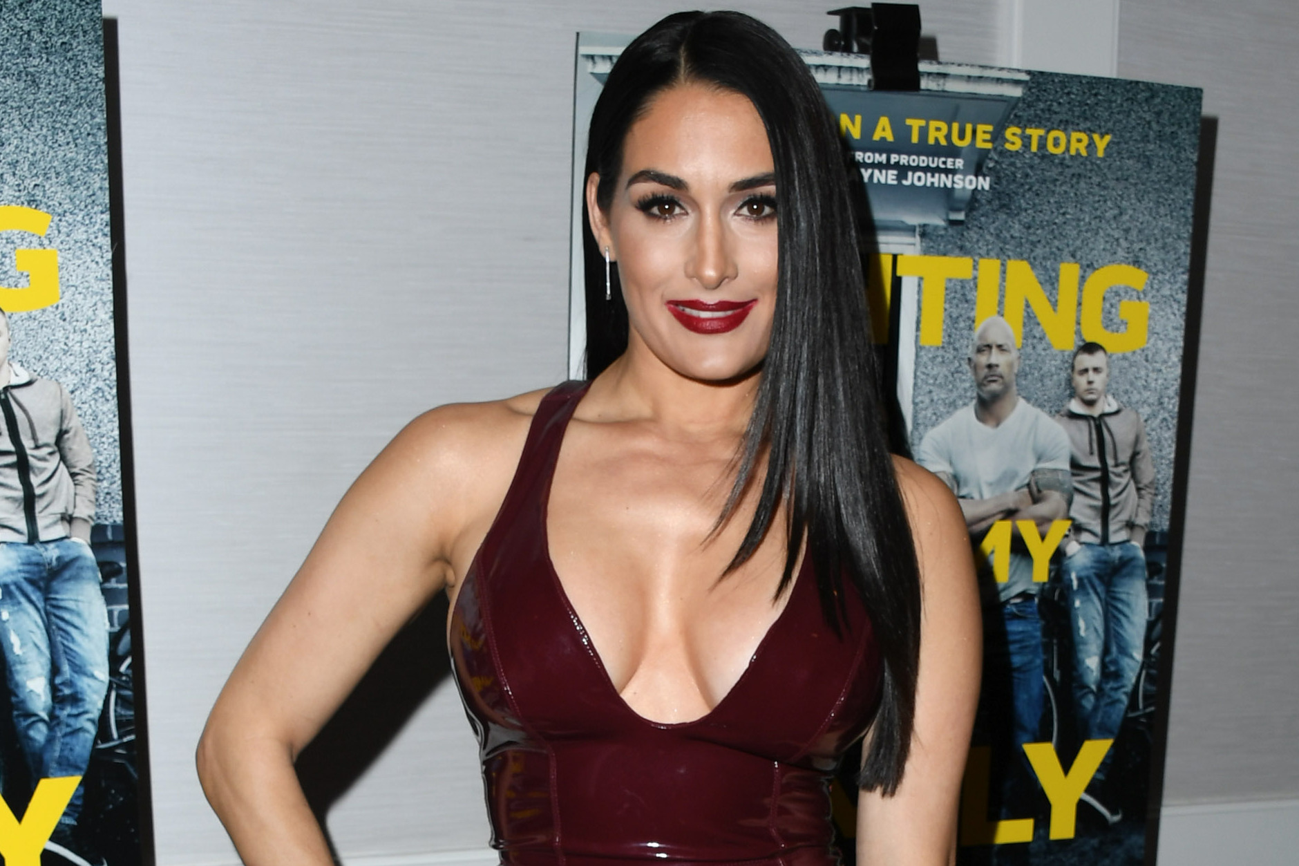 WWE Nikki Bella in Wrestling Ring Pose Wallpapers