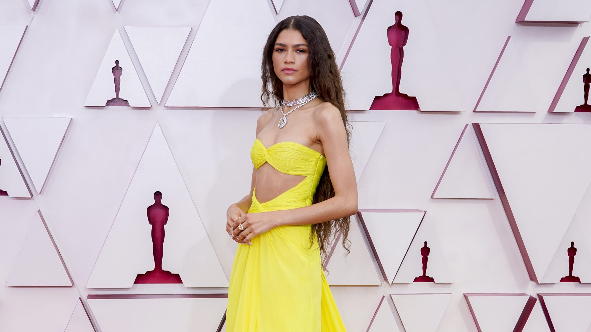 Zendaya in Yellow Dress Wallpapers