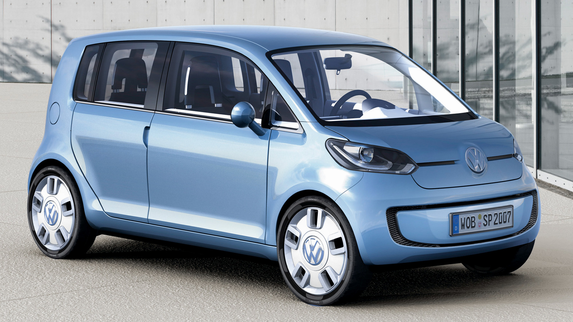 2007 Volkswagen Space Up Blue Wallpapers