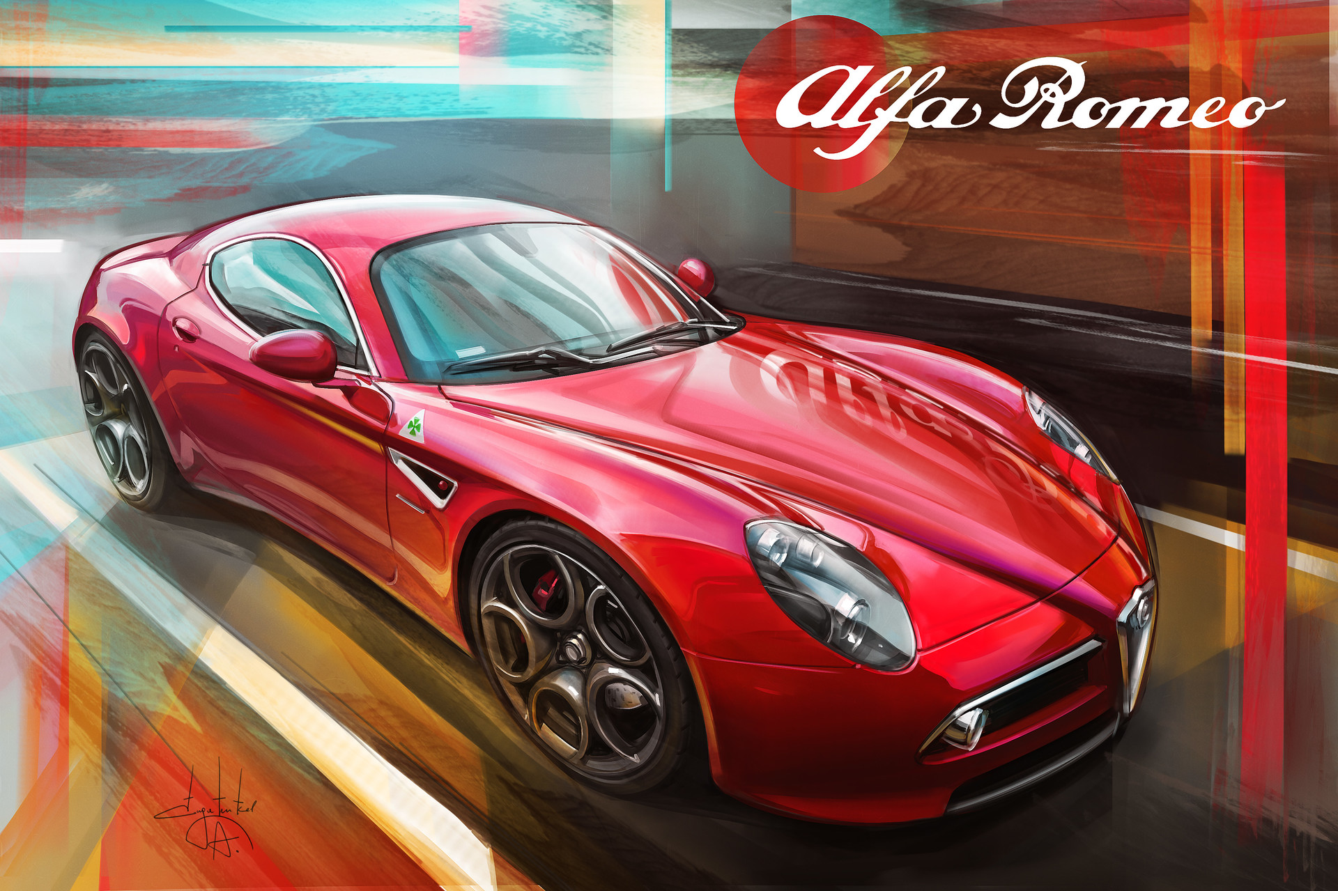 Alfa Romeo 8C Competizione Wallpapers