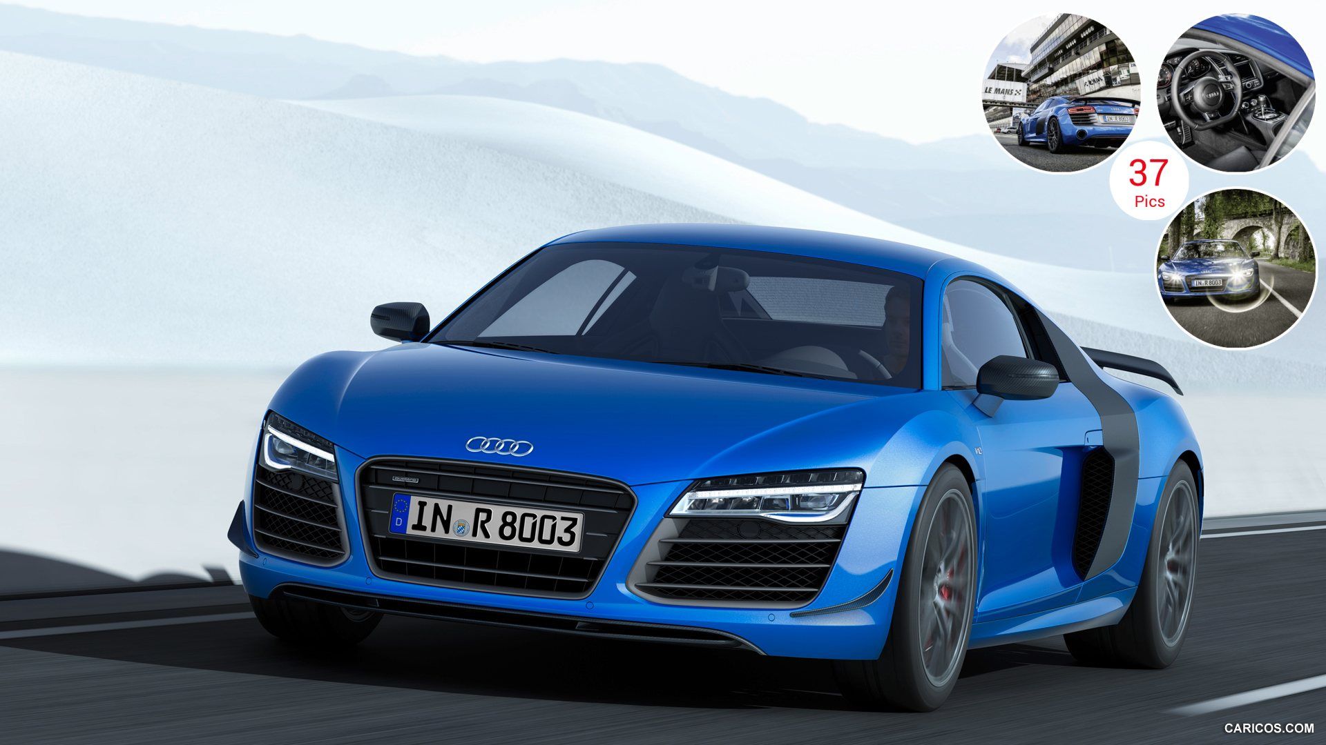 Audi R8 Matte Blue Wallpapers