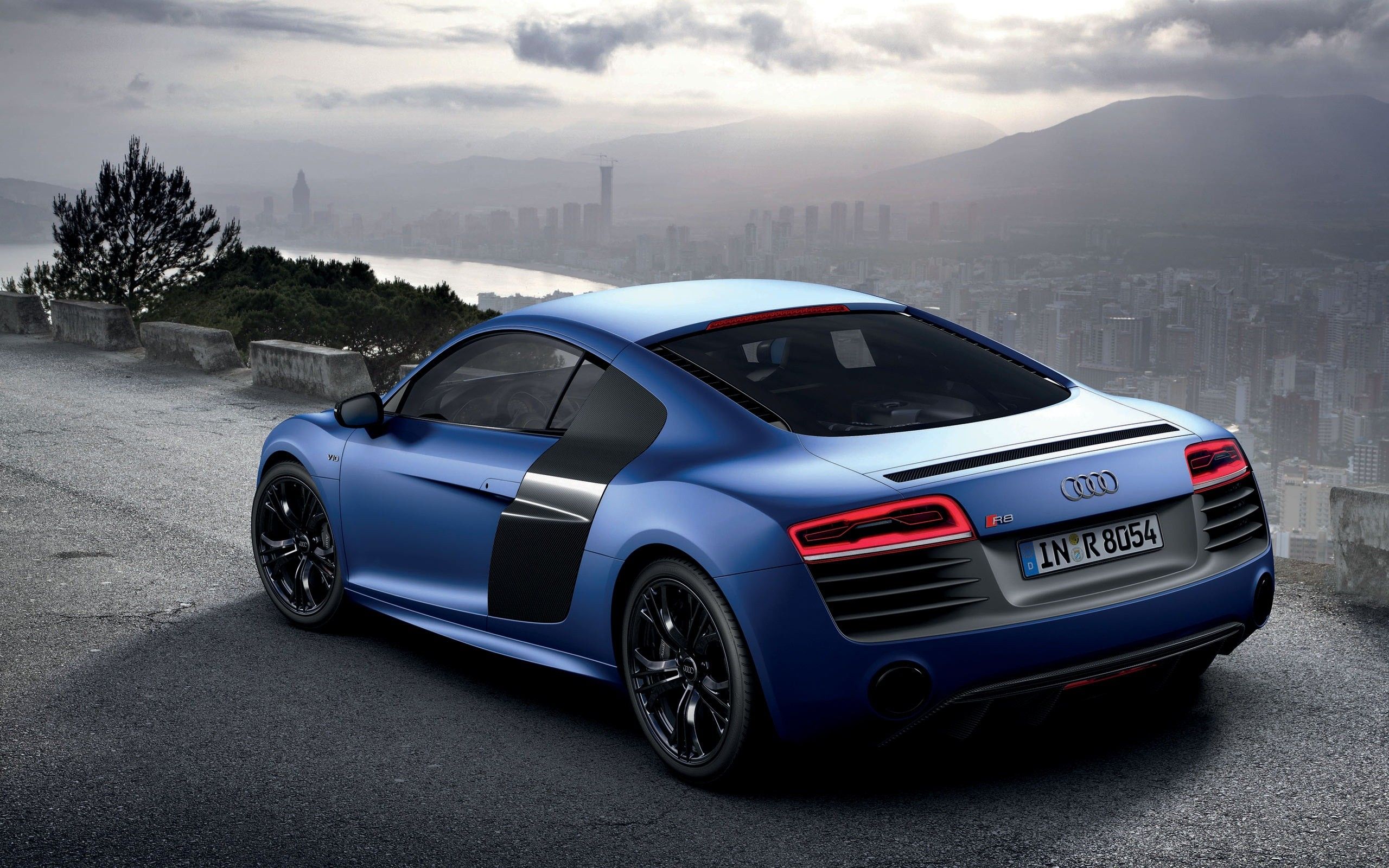 Audi R8 Matte Blue Wallpapers