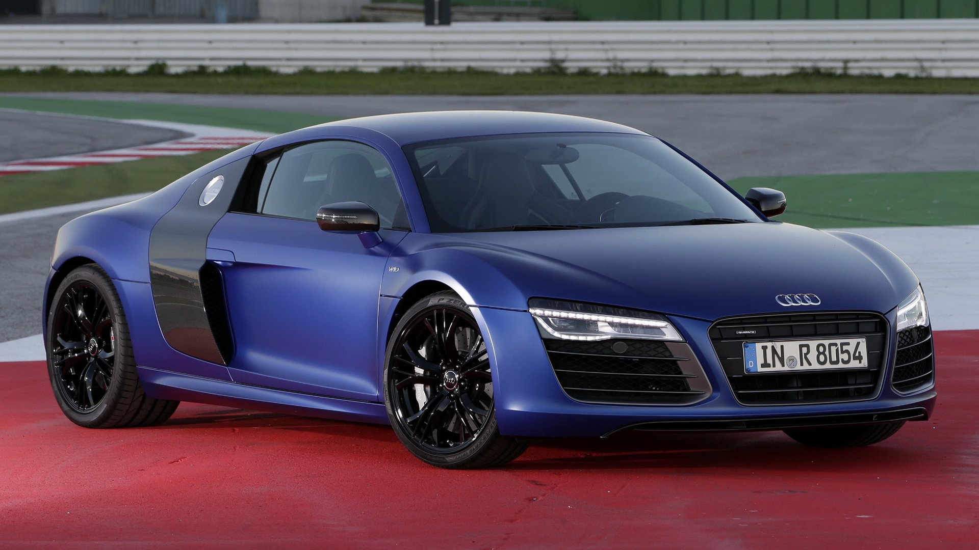 Audi R8 Matte Blue Wallpapers