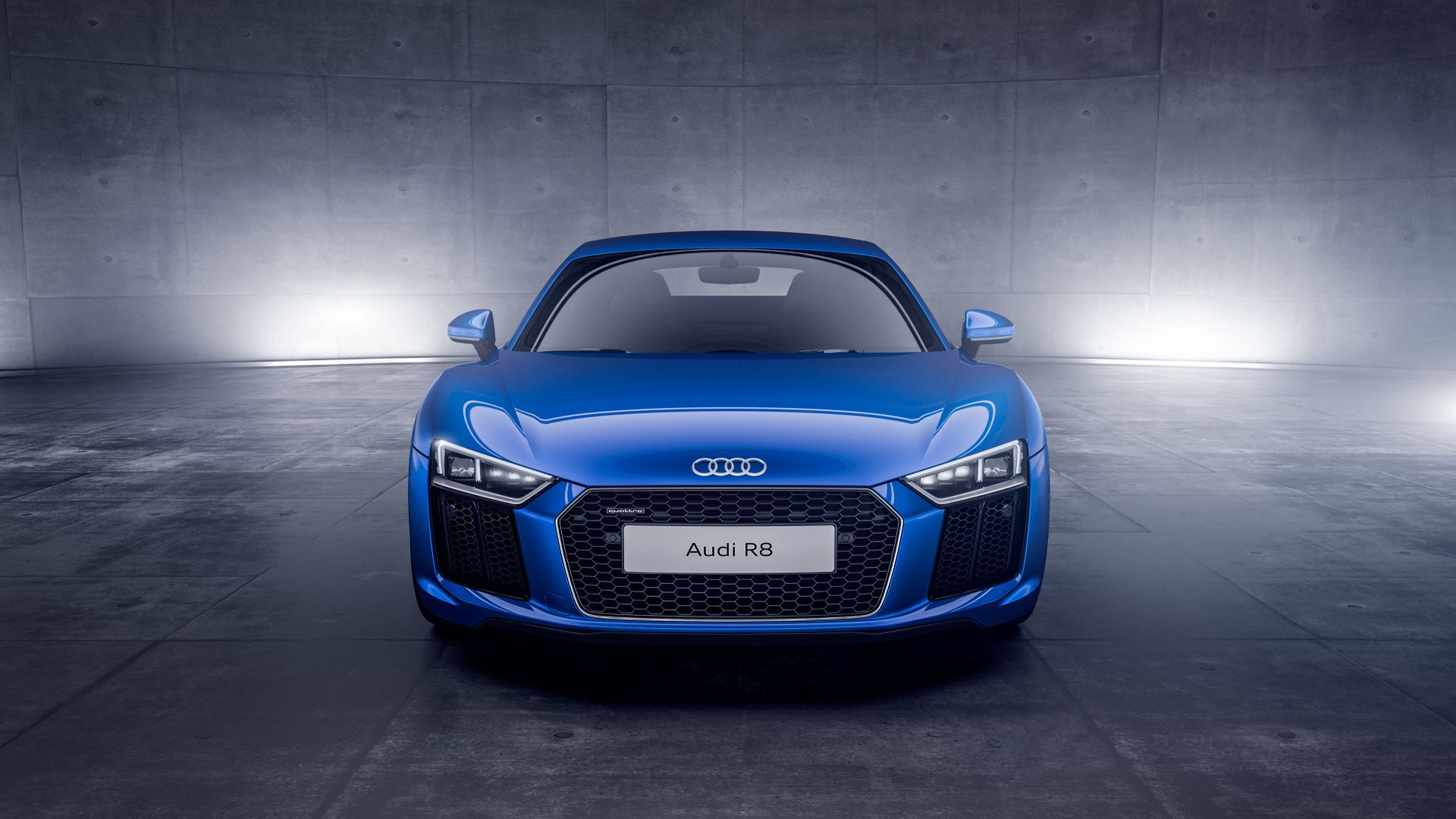 Audi R8 Matte Blue Wallpapers