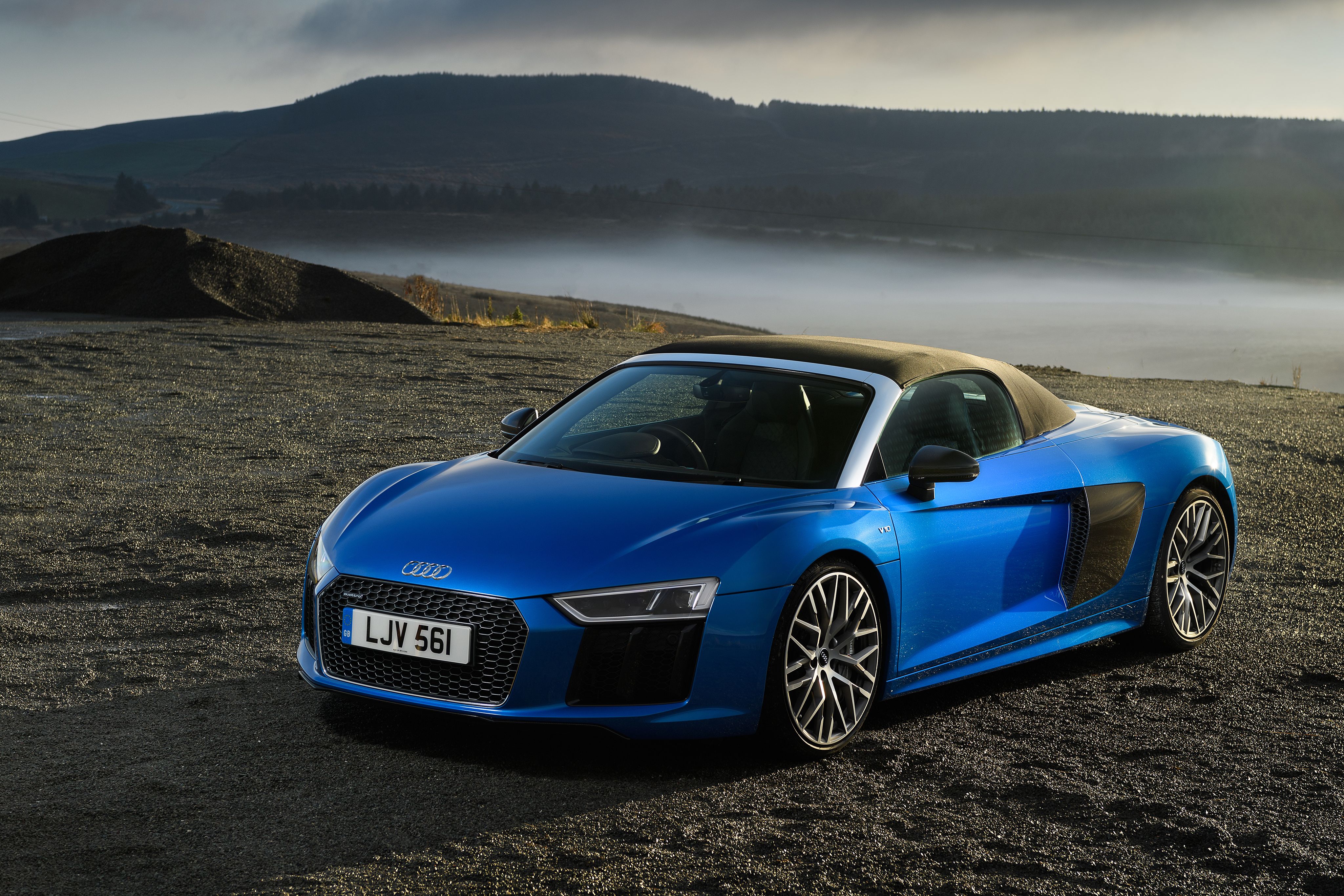 Audi R8 Matte Blue Wallpapers