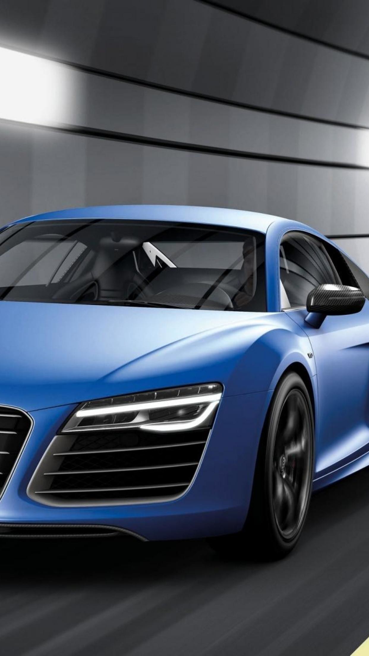 Audi R8 Matte Blue Wallpapers