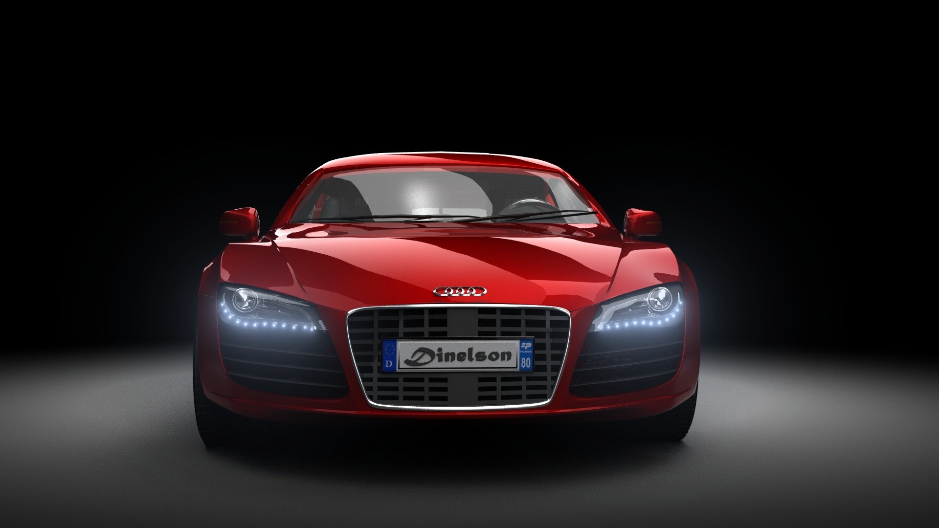 Audi Red Colour Wallpapers