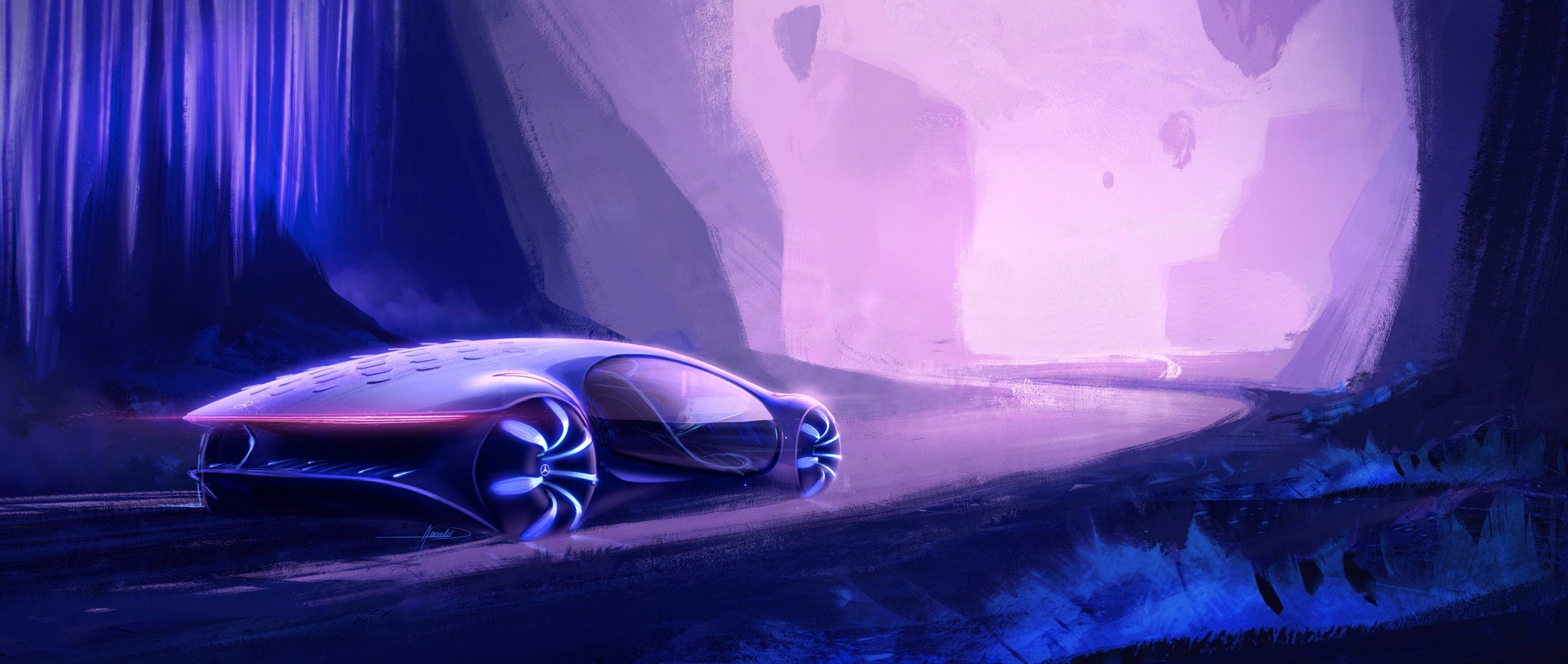 Avatar Mercedes Benz Vision 8K Wallpapers