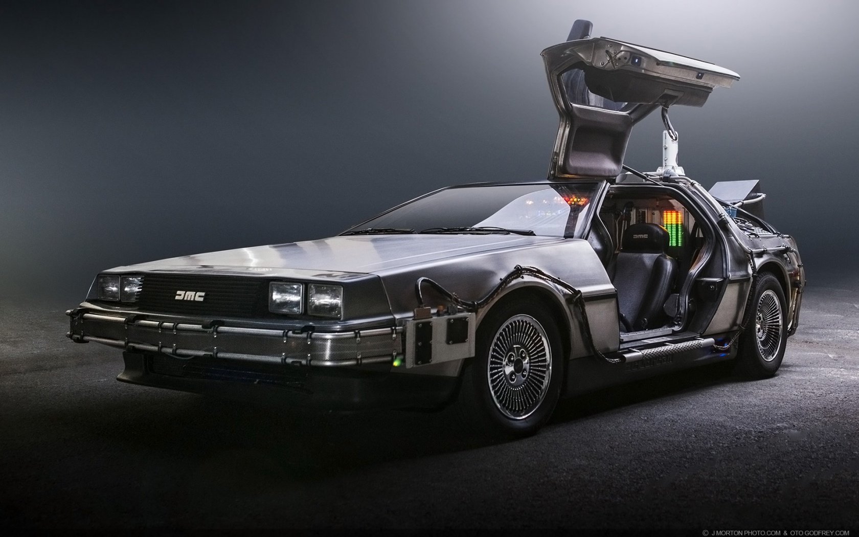 Back To The Future Delorean Car Illustration Wallpapers