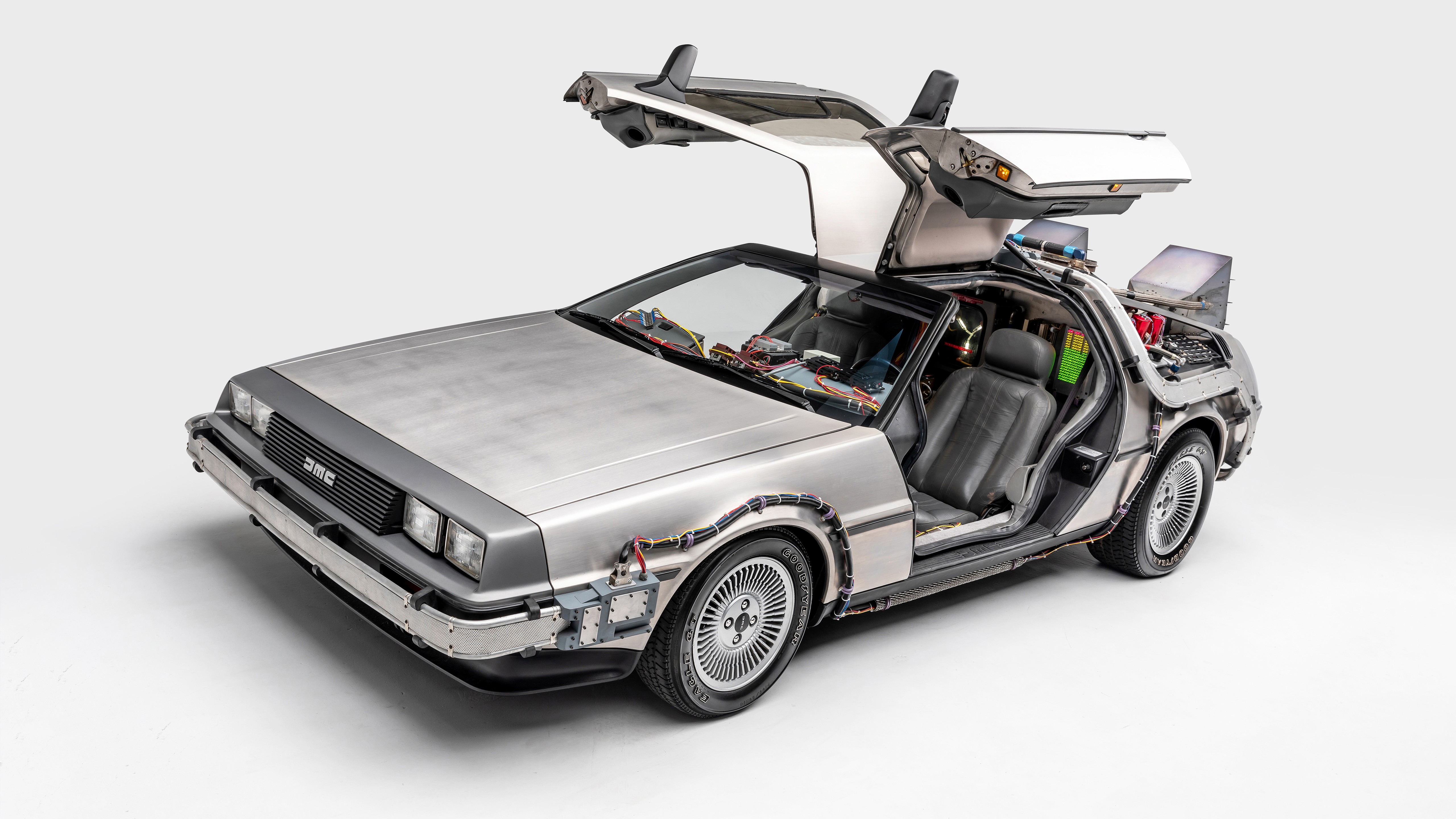 Back To The Future Delorean Car Illustration Wallpapers