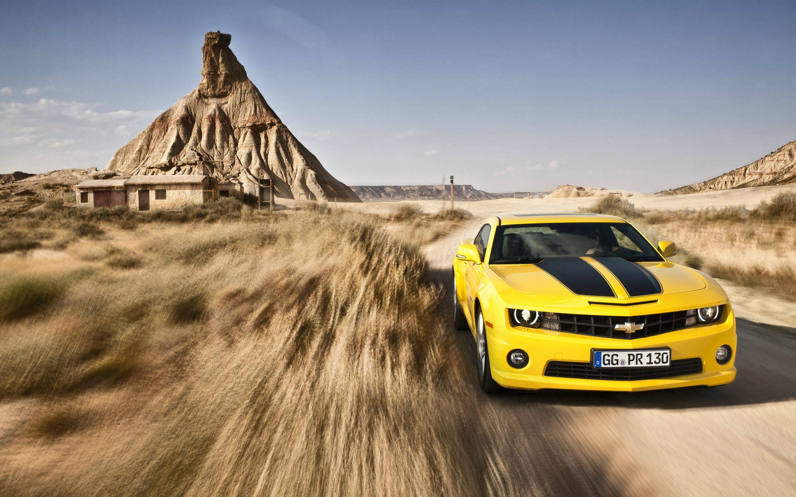 Car Running In Desert Wallpapers