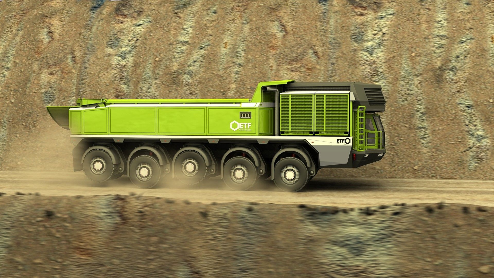 Etf Mt-240 Mining Truck Wallpapers