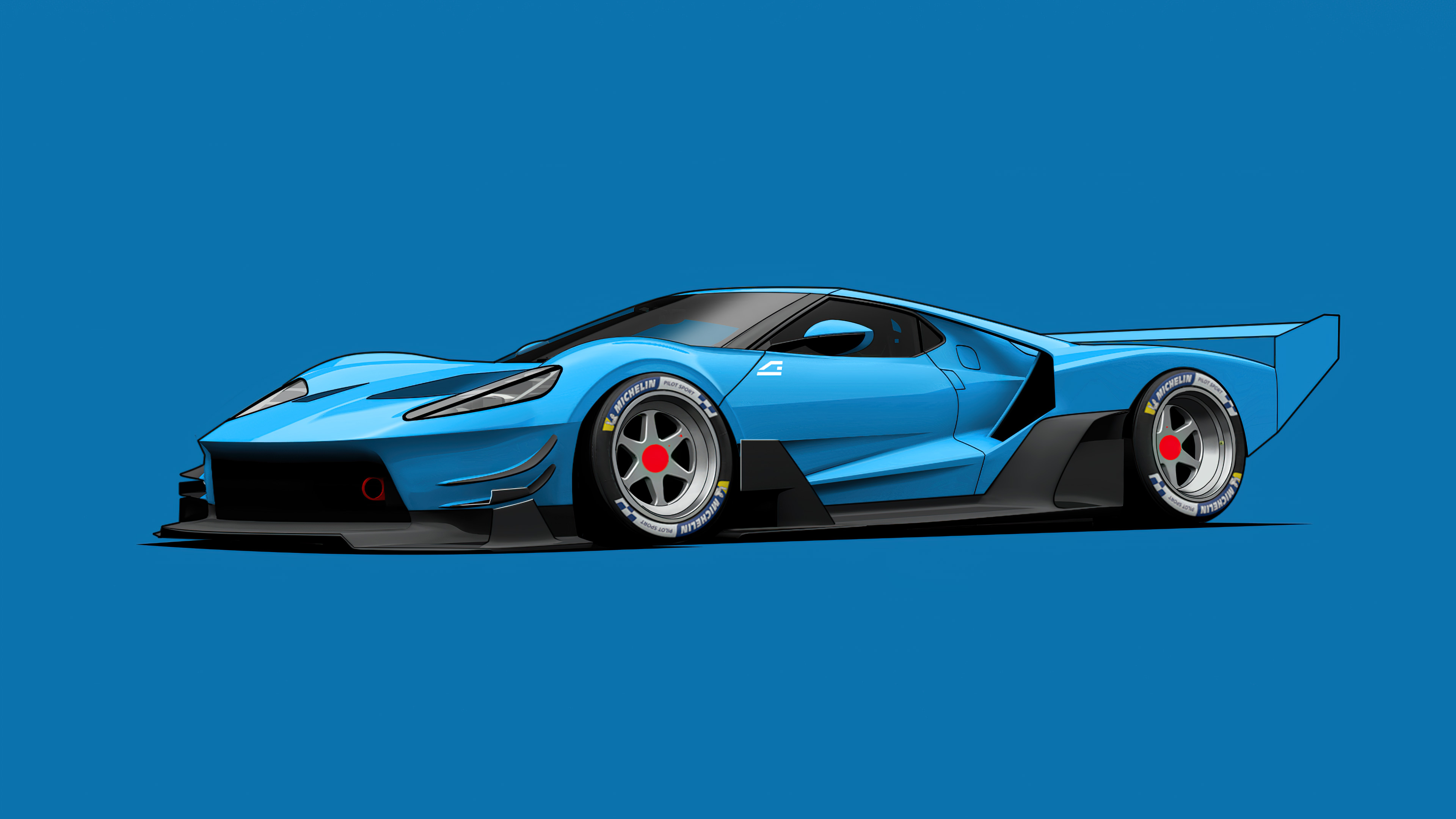 Ford Gt40 Minimalist Wallpapers