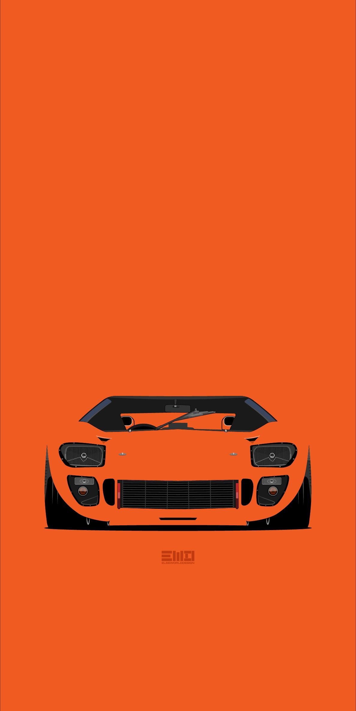 Ford Gt40 Minimalist Wallpapers