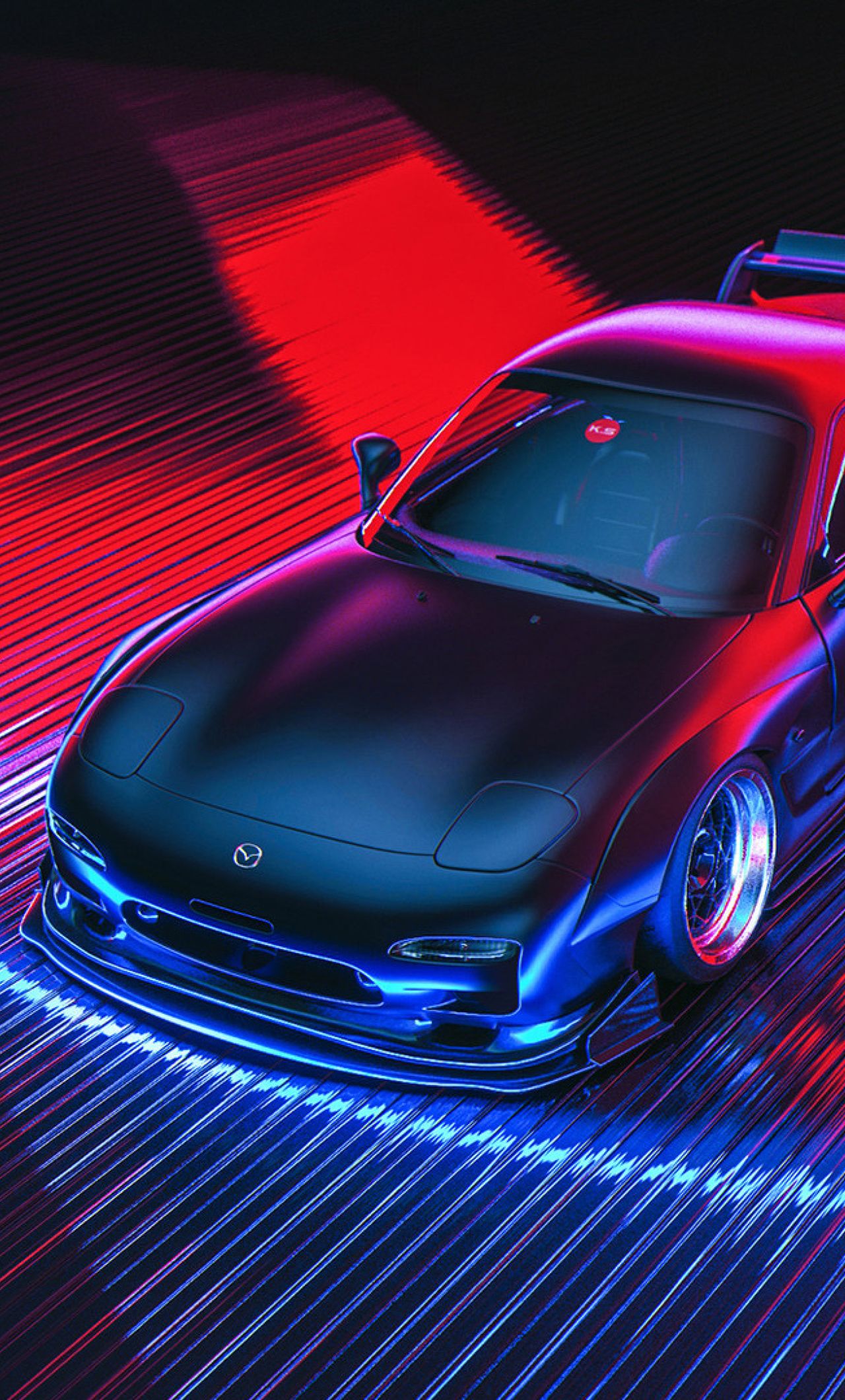 Mazda Rx-7 Digital Art Wallpapers