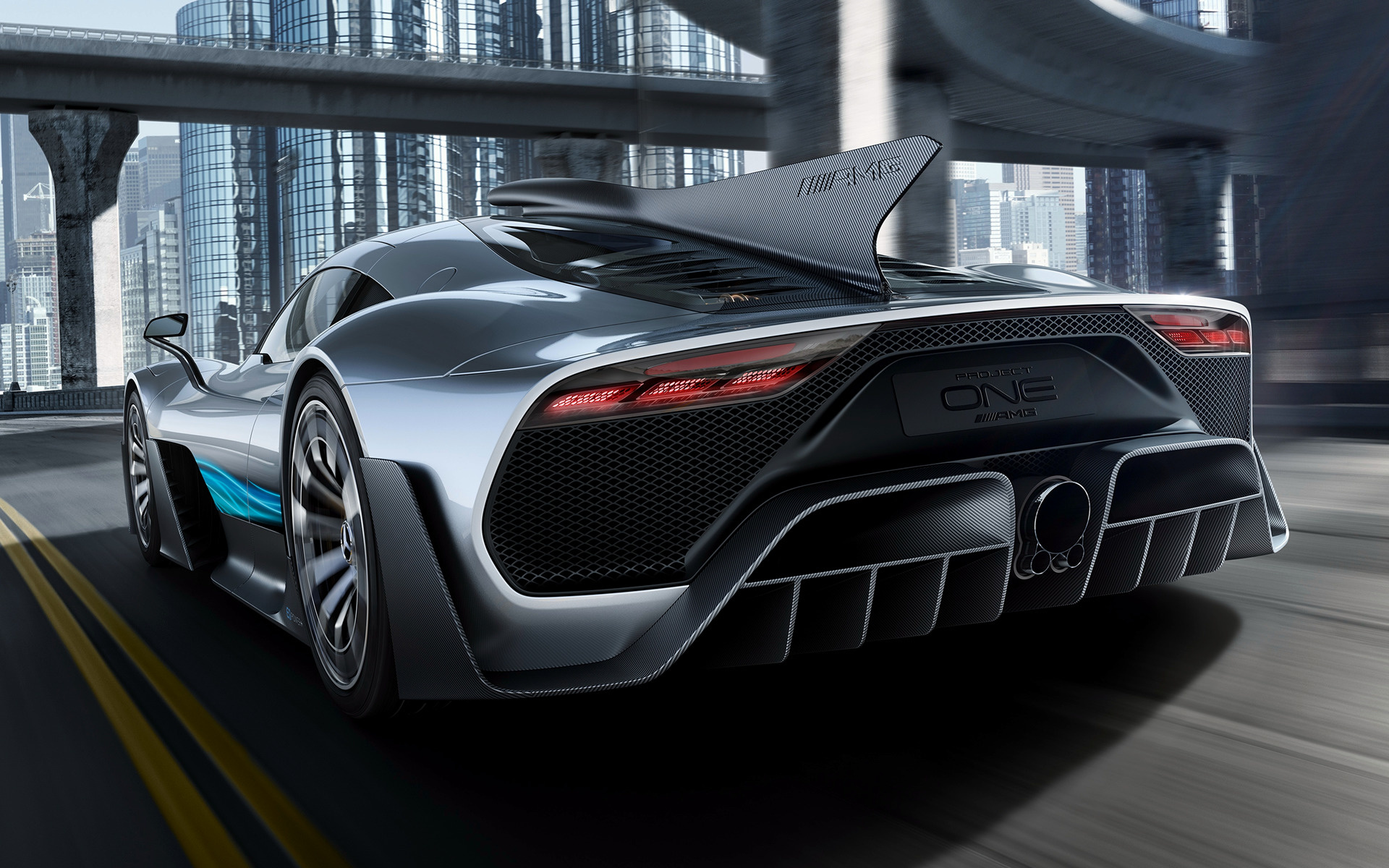 Mercedes Amg Project One Rear 2017 Wallpapers