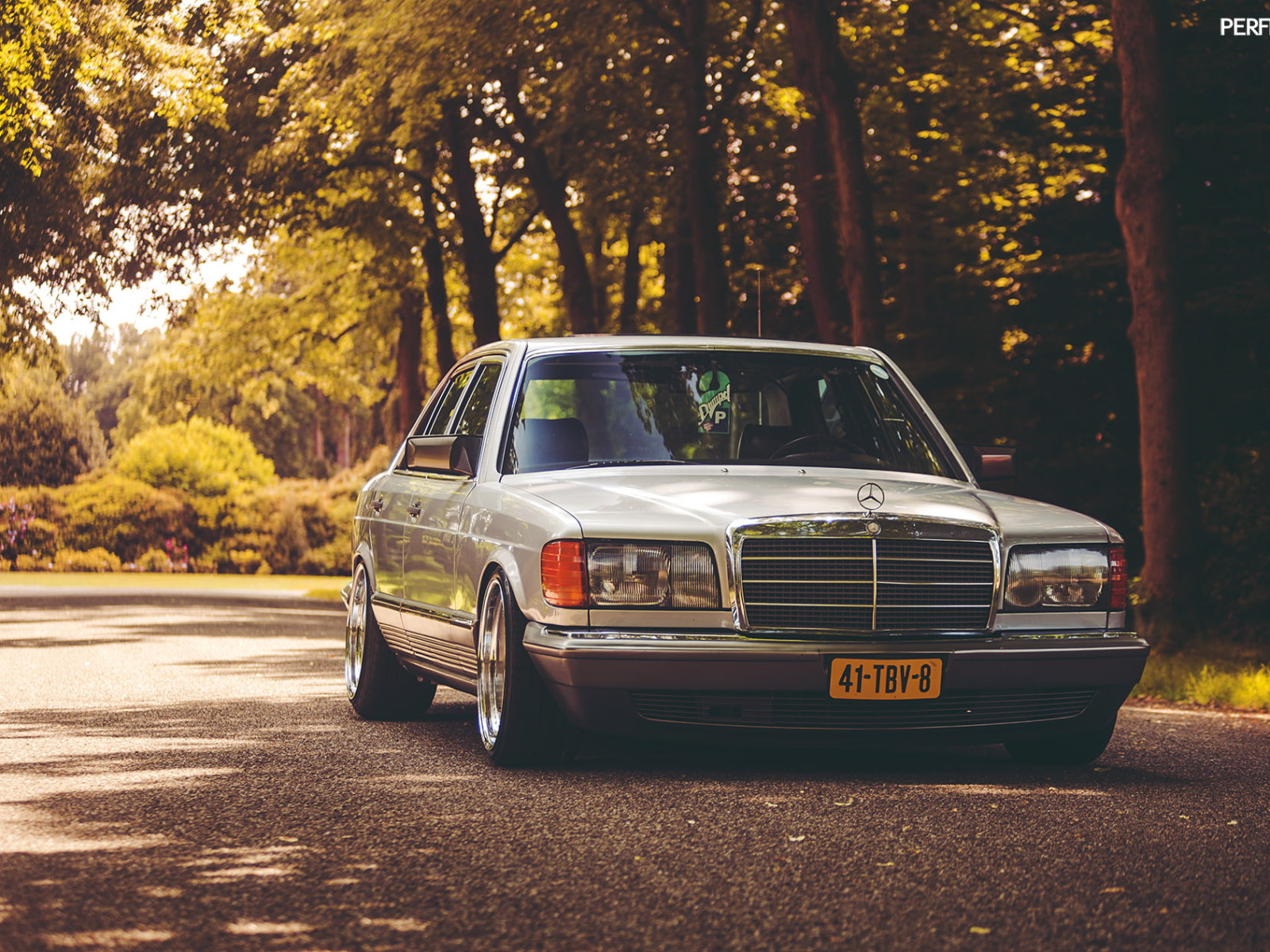 Mercedes-Benz Retro 1980-85 500 Sel Blue Wallpapers