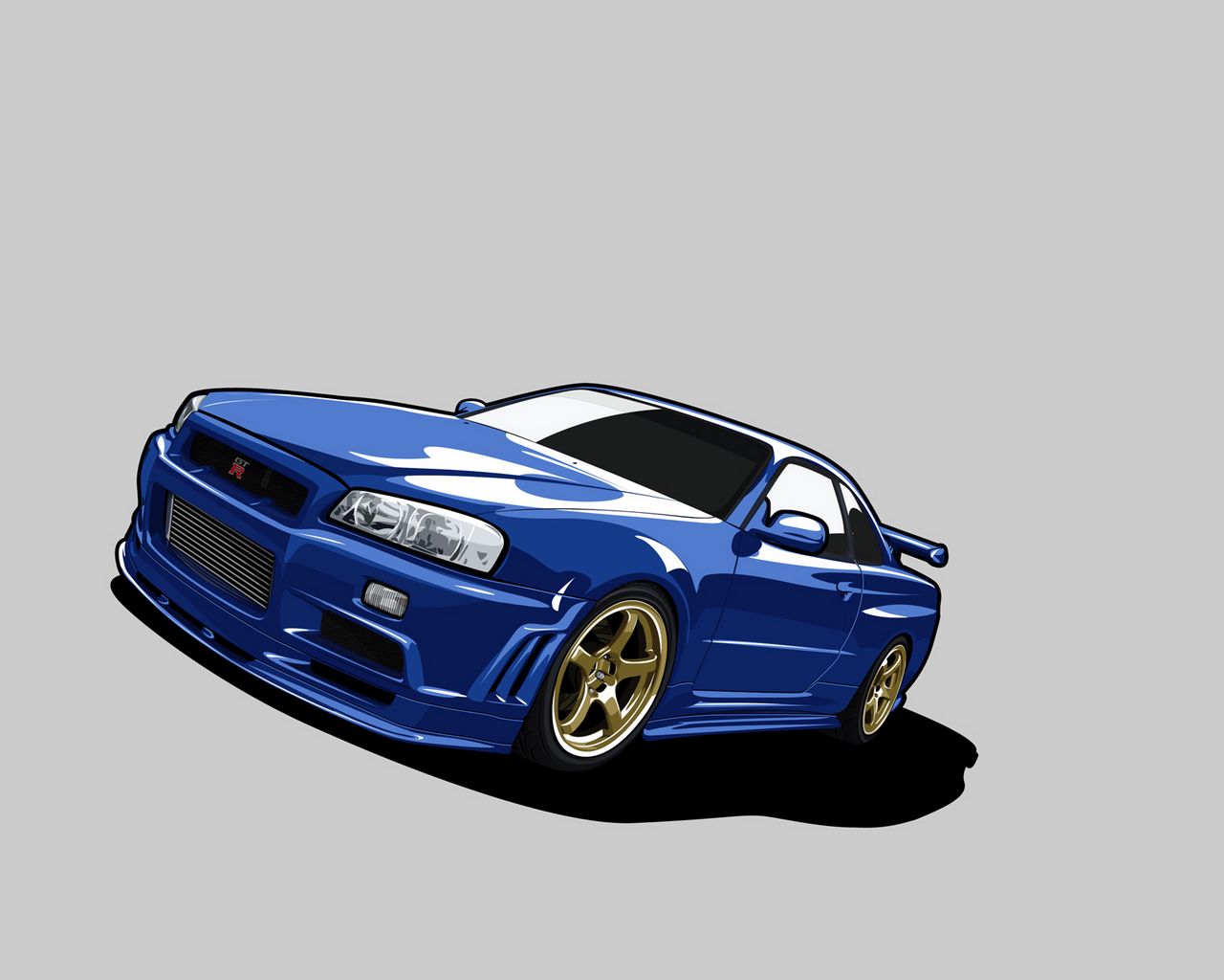 Nissan Skyline Gtr Blue Wallpapers