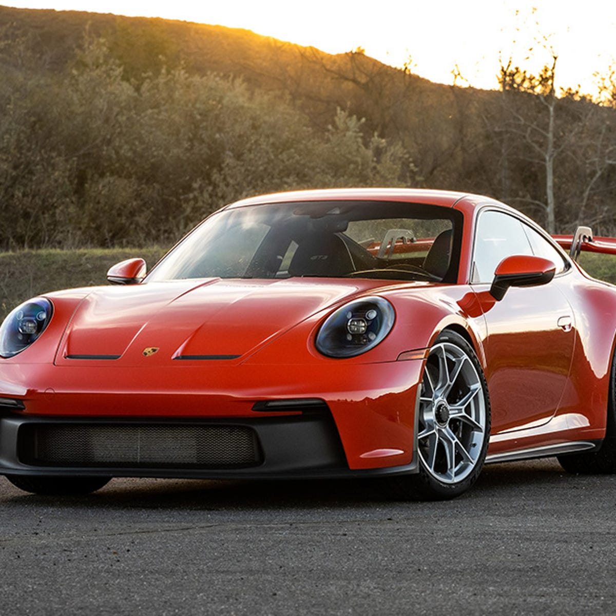 Porsche 911 Sport Cars In Red Orange Black Green Wallpapers