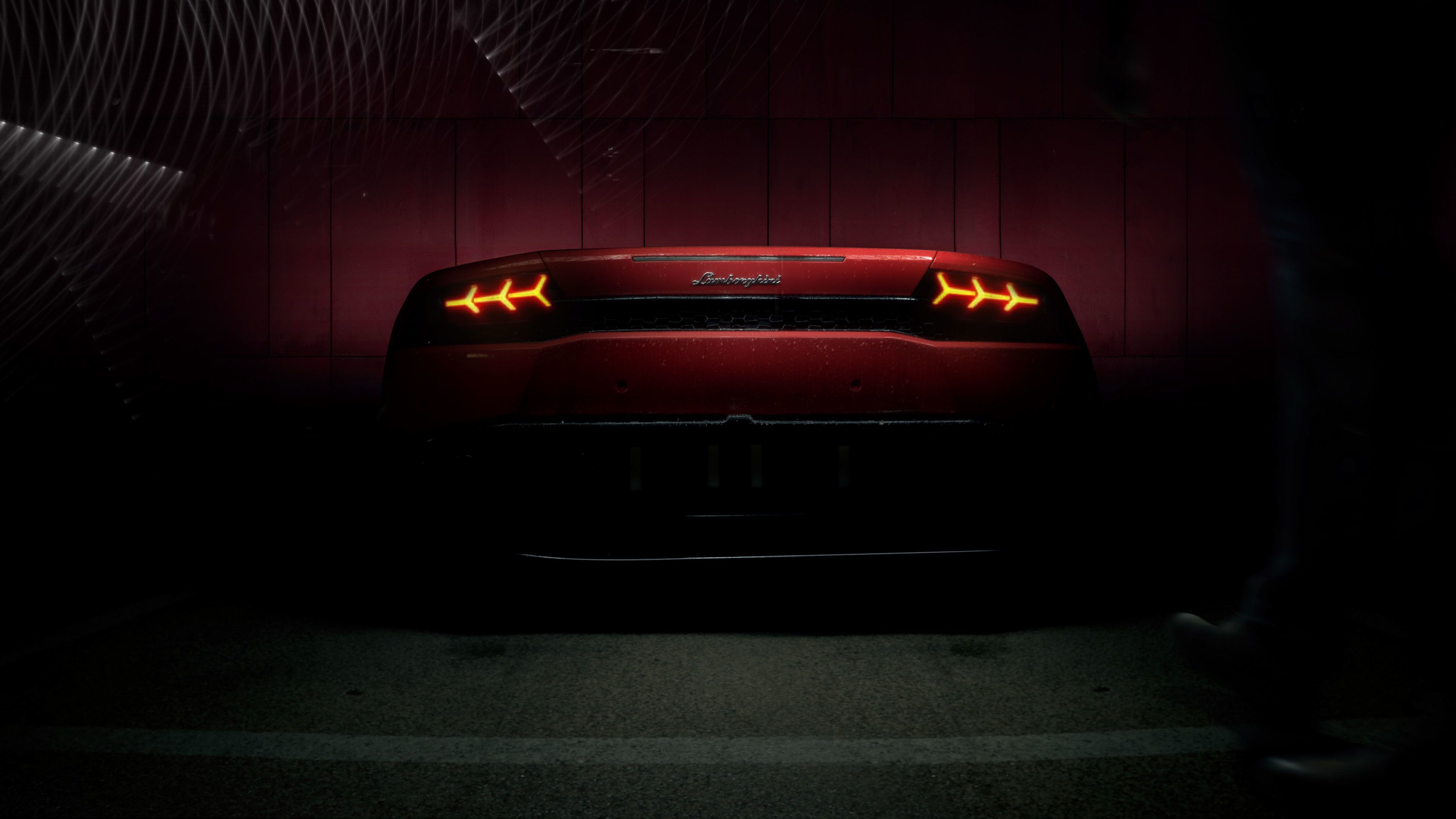 Red Lamborghini Huracan Supercar Vehicle Wallpapers