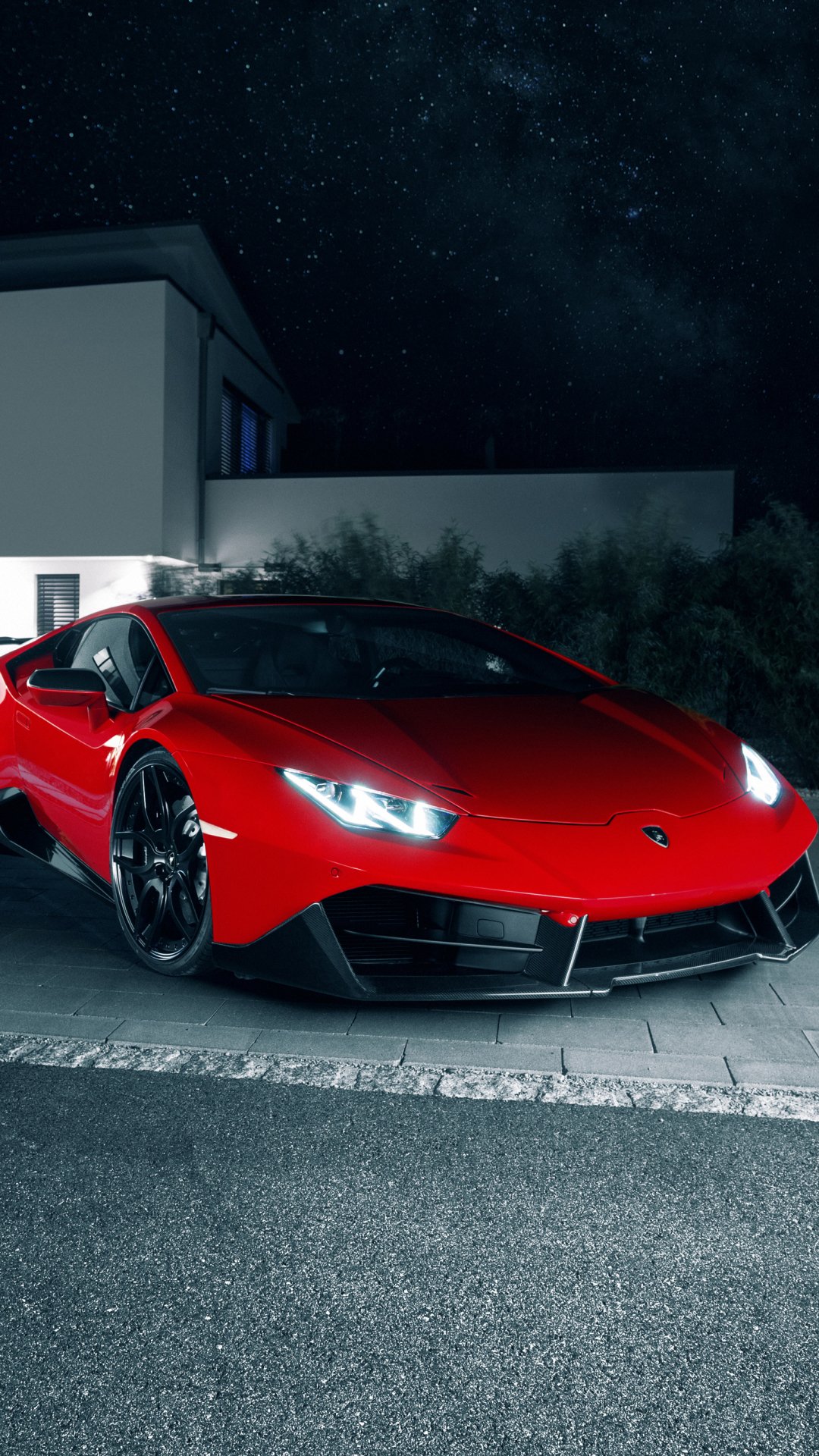 Red Lamborghini Huracan Supercar Vehicle Wallpapers