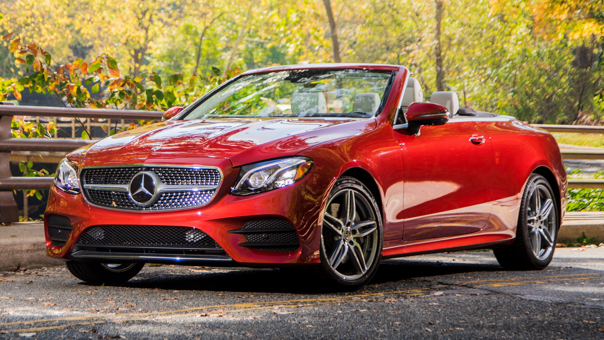 Red Mercedes-Benz E 400 Wallpapers