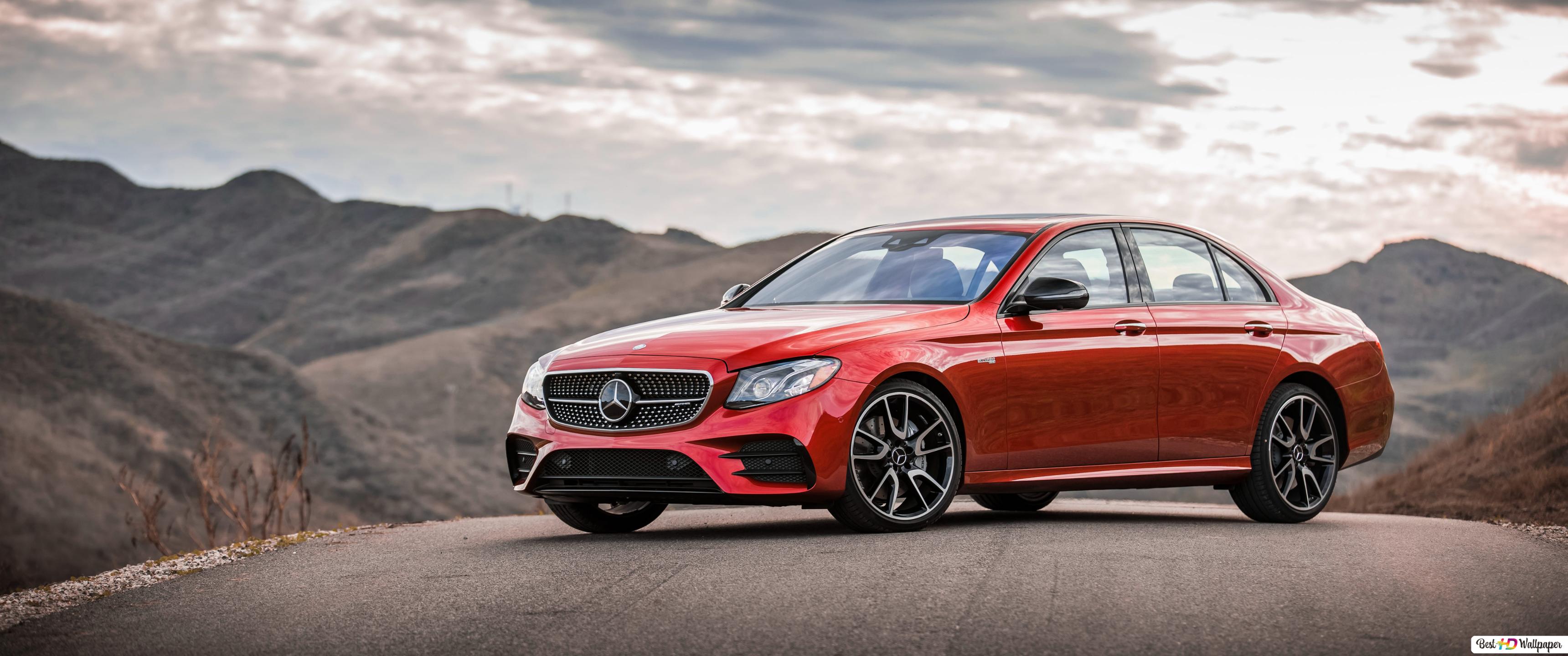 Red Mercedes-Benz E 400 Wallpapers