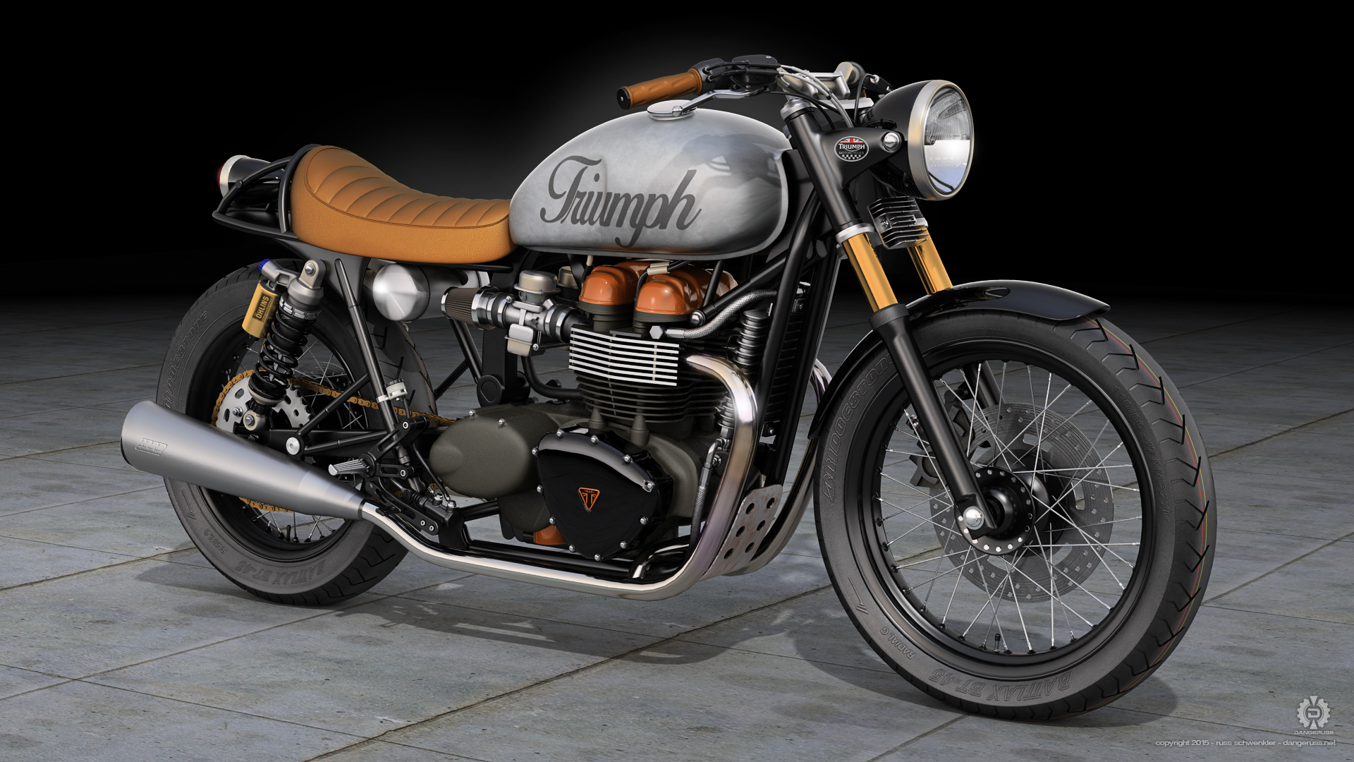 Triumph Thunderbird Cafe Racer Wallpapers