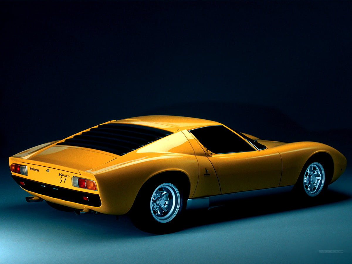 Vectorized Lamborghini Miura Wallpapers