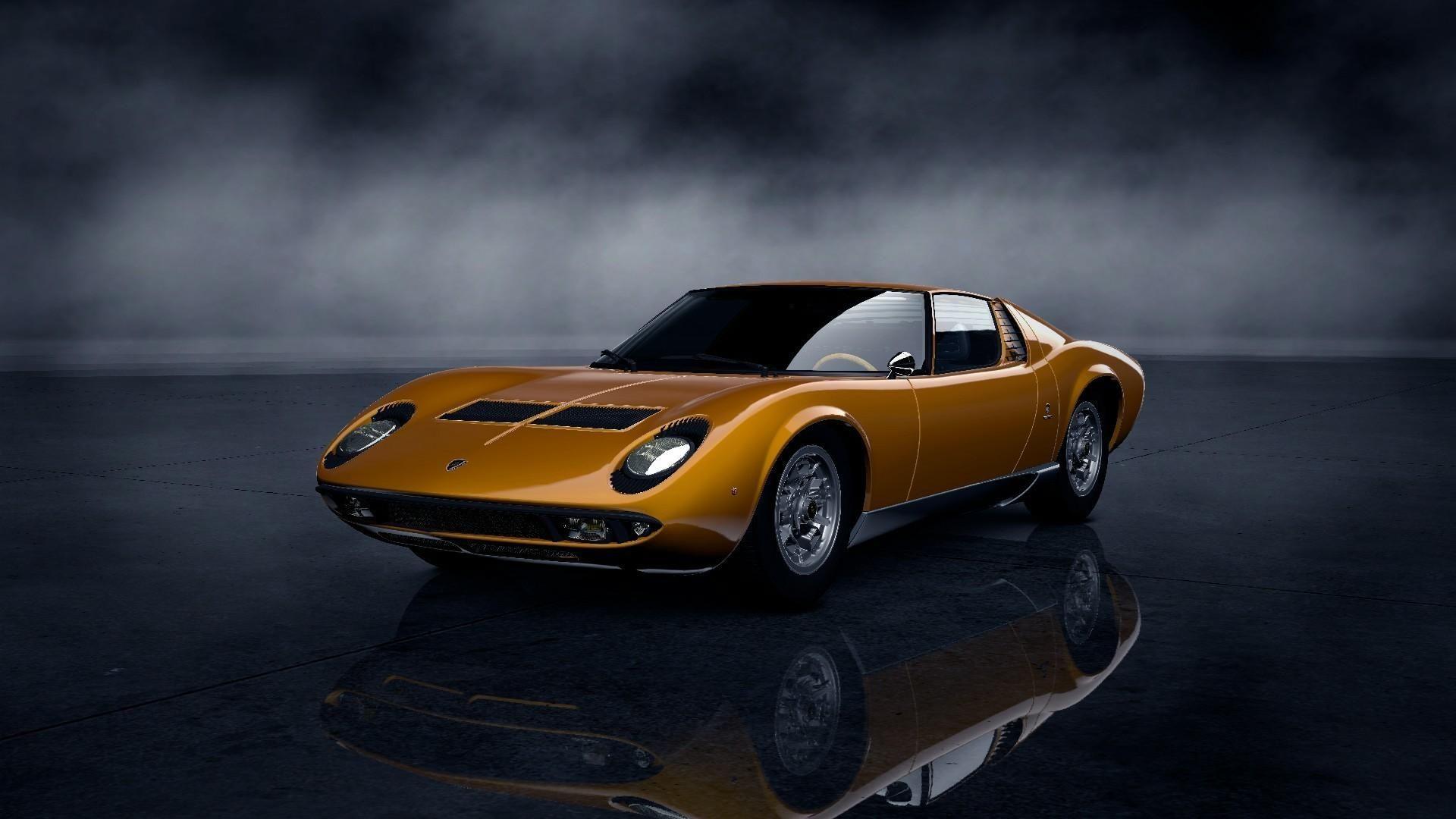 Vectorized Lamborghini Miura Wallpapers