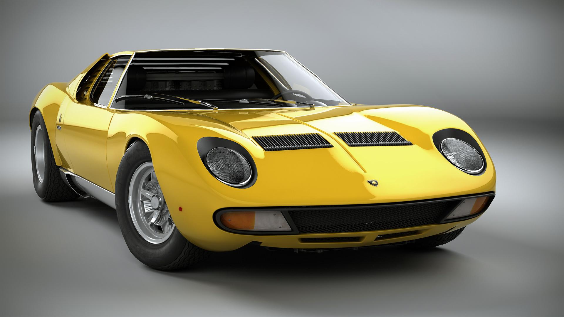 Vectorized Lamborghini Miura Wallpapers