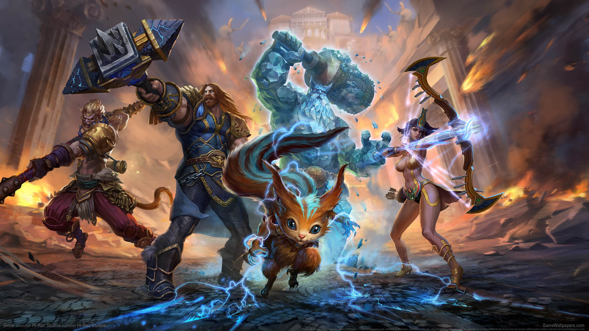 4K Cyberblade Amaterasu Smite Gaming Wallpapers