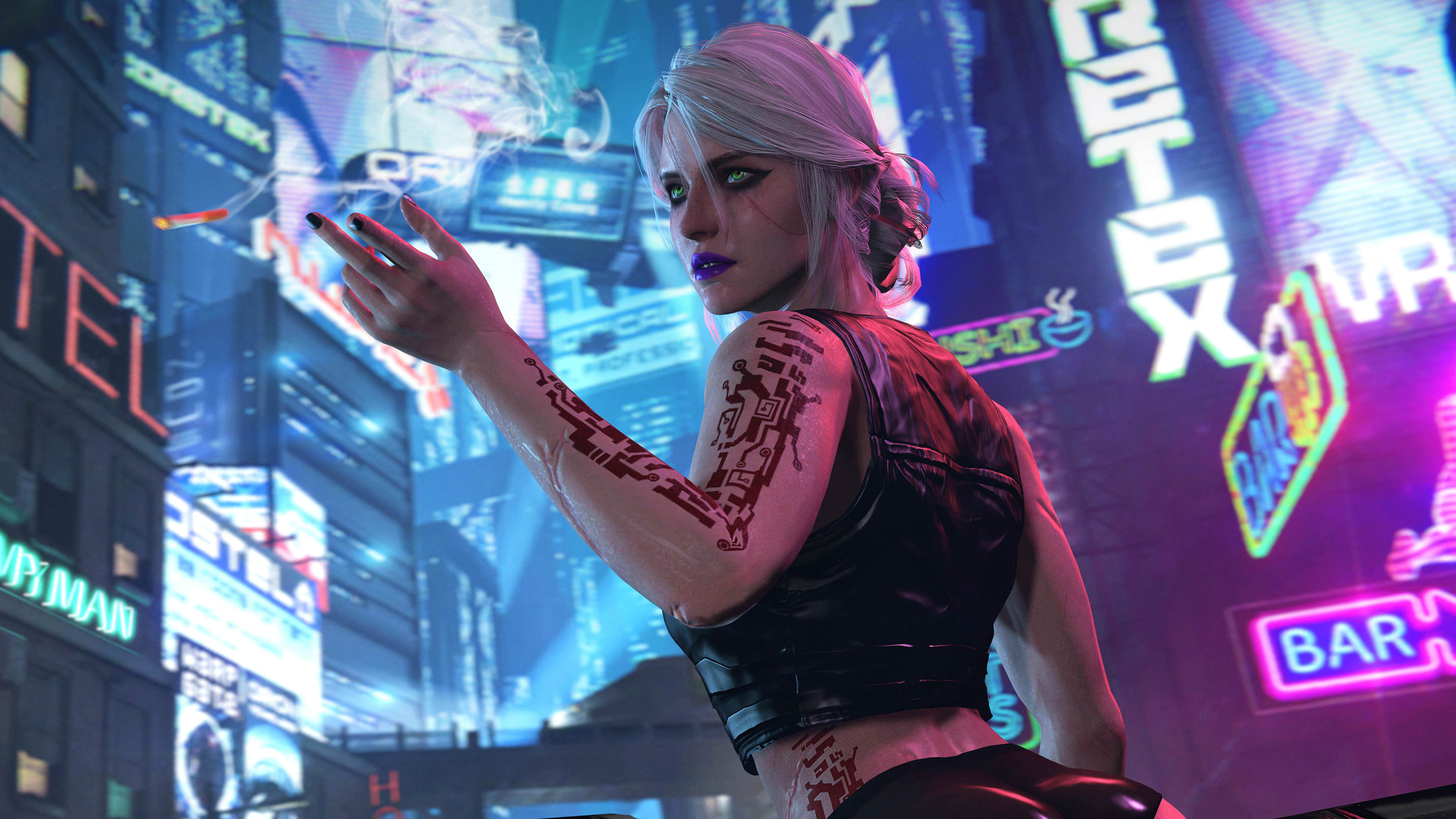 4k Cyberpunk Ciri Fan Wallpapers