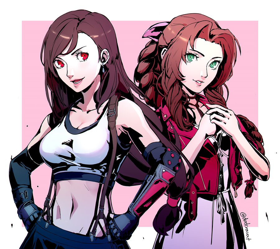 Aerith Gainsborough and Tifa Lockhart FF Remake Wallpapers