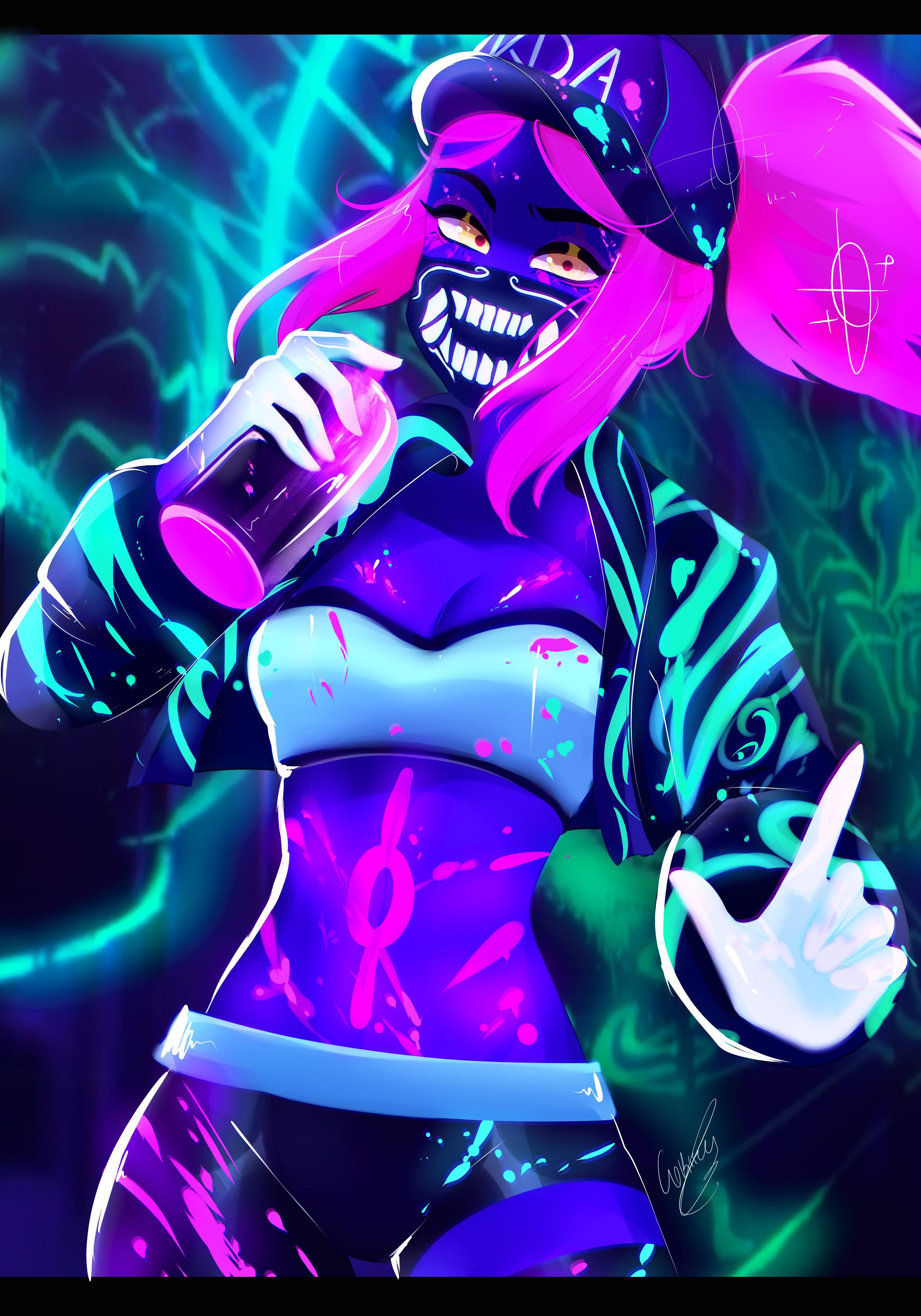 Akali League Of Legends KDA Wallpapers